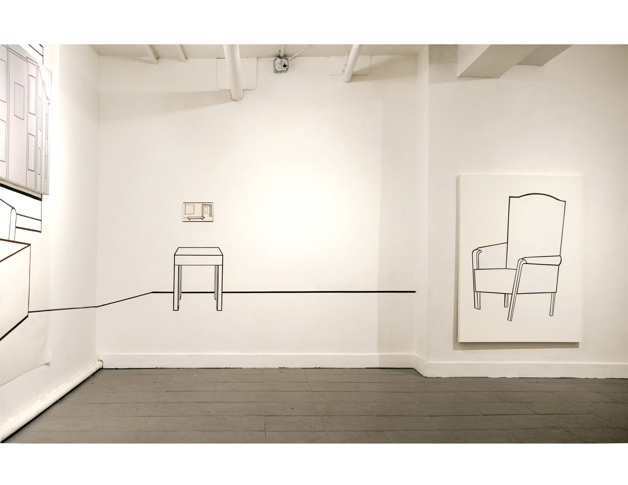 Installation view from Plays A Rusted Trombone