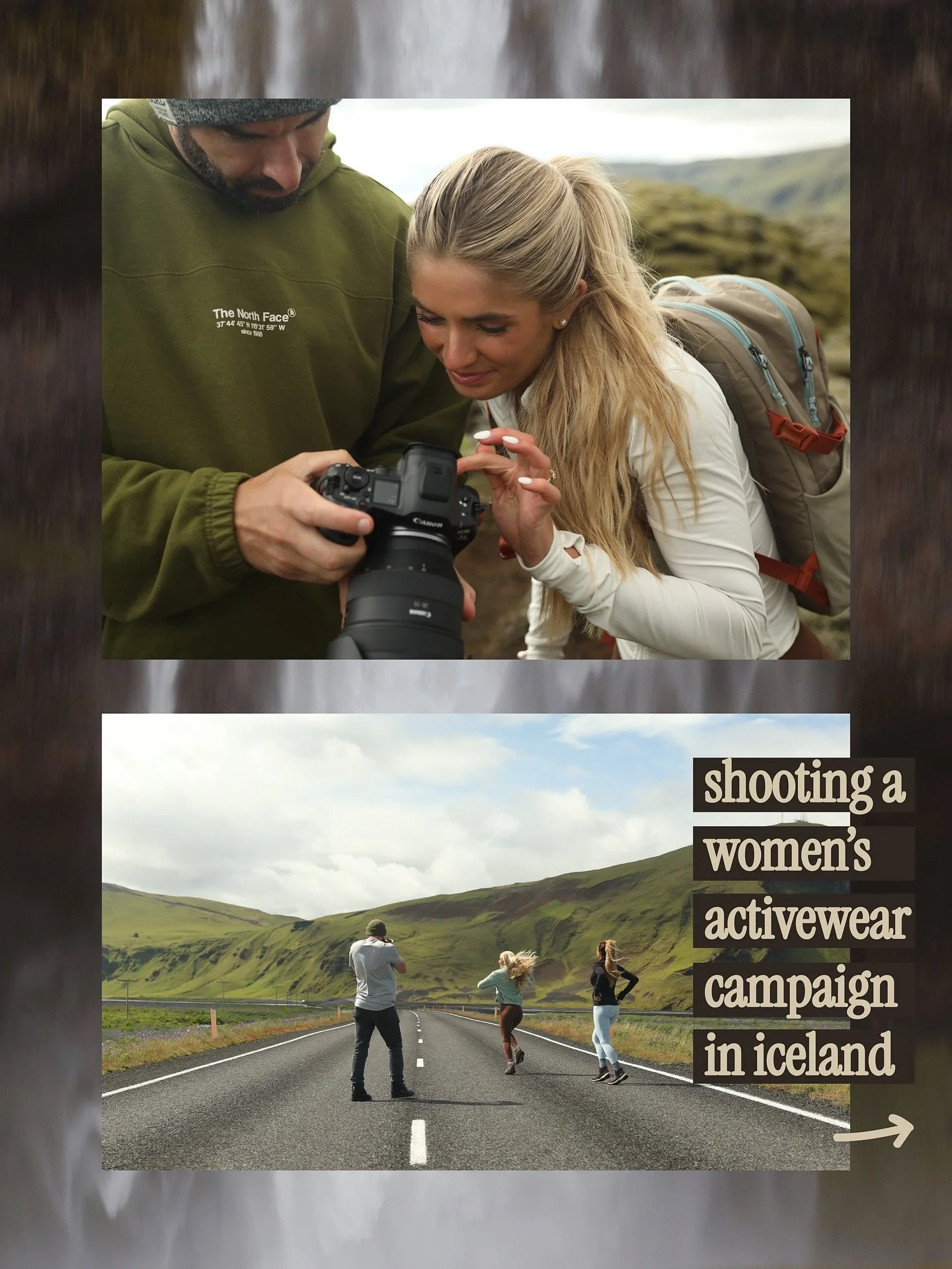 Shooting the fall campaign for @sweetflexx over the summer across #Iceland. So grateful for the opportunity, amazing crew &amp; location 🧊🇮🇸 

Thanks for snapping a few of me along the way @alex.skow