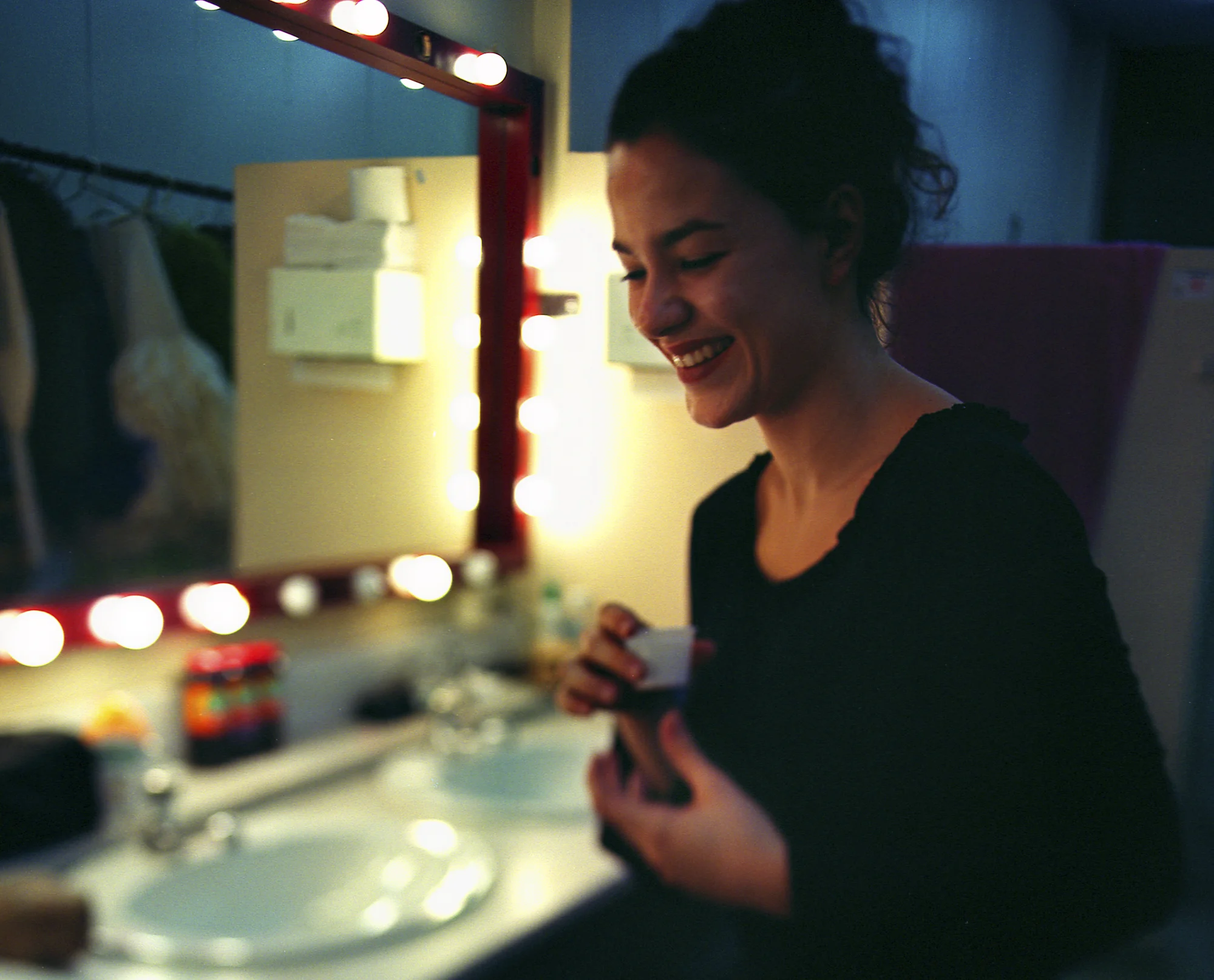 Morena at dressing room.jpg