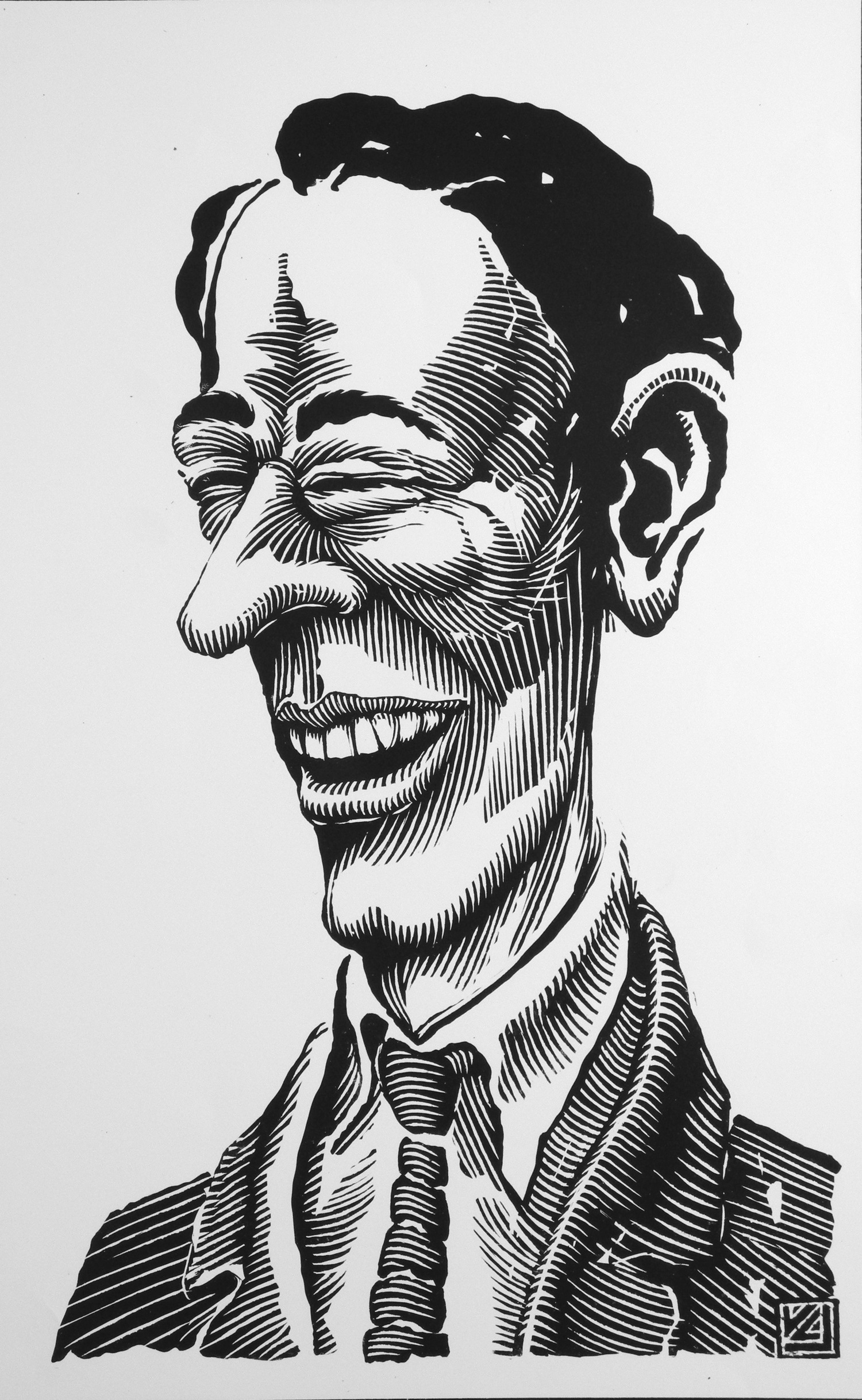 "Laughing Man" by Vernon Courtlandt Johnson. © 1987 VCJ. All rights reserved.