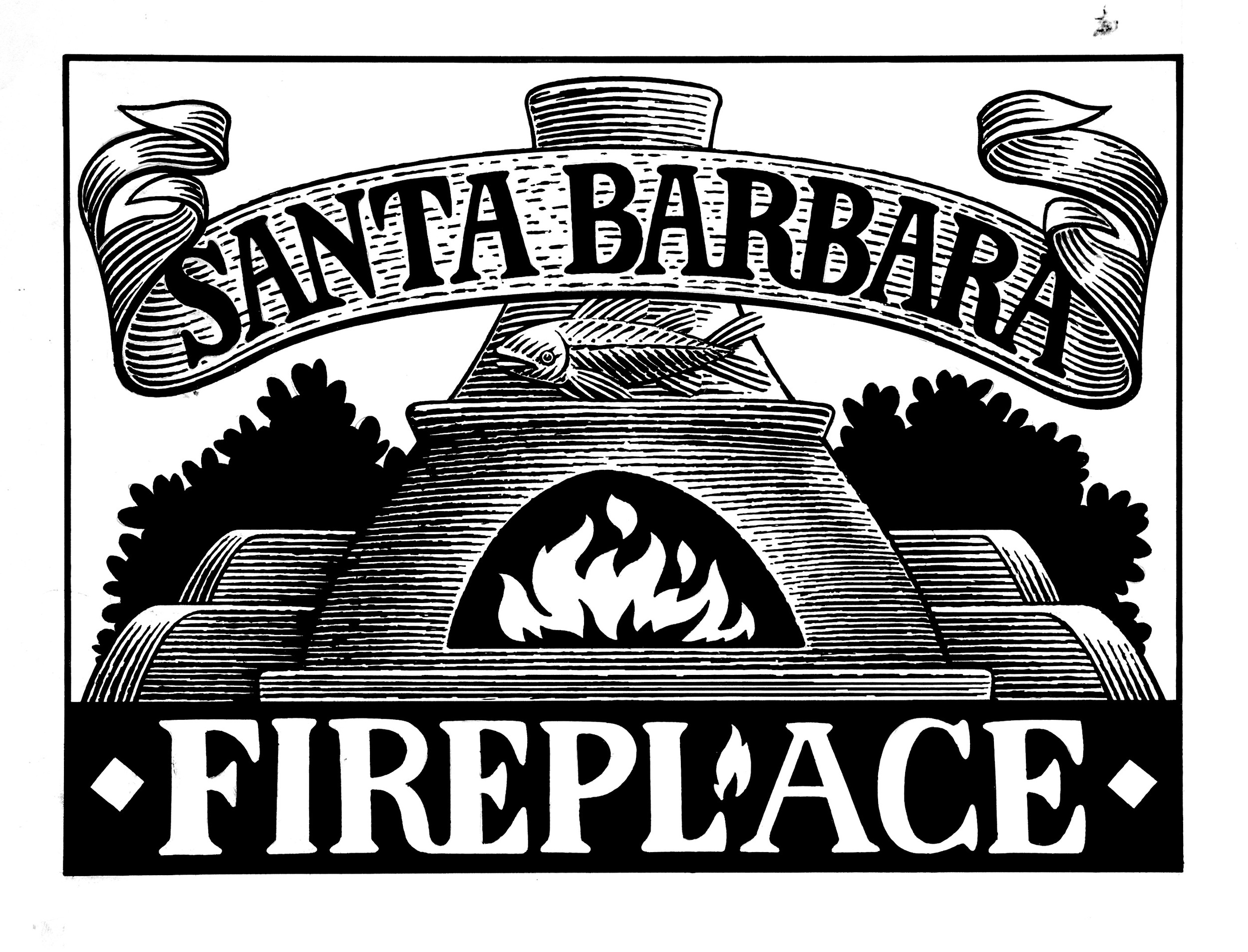 "Santa Barbara Fireplace" by Vernon Courtlandt Johnson. © 2005 VCJ. All rights reserved.