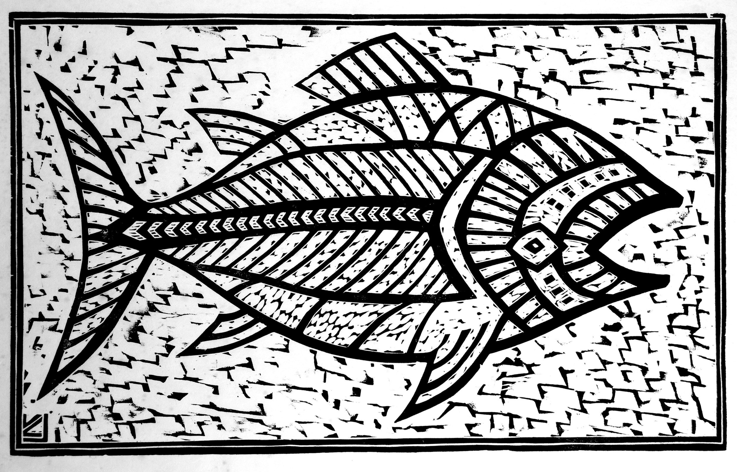 "Fish" by Vernon Courtlandt Johnson. © 1991 VCJ. All rights reserved.