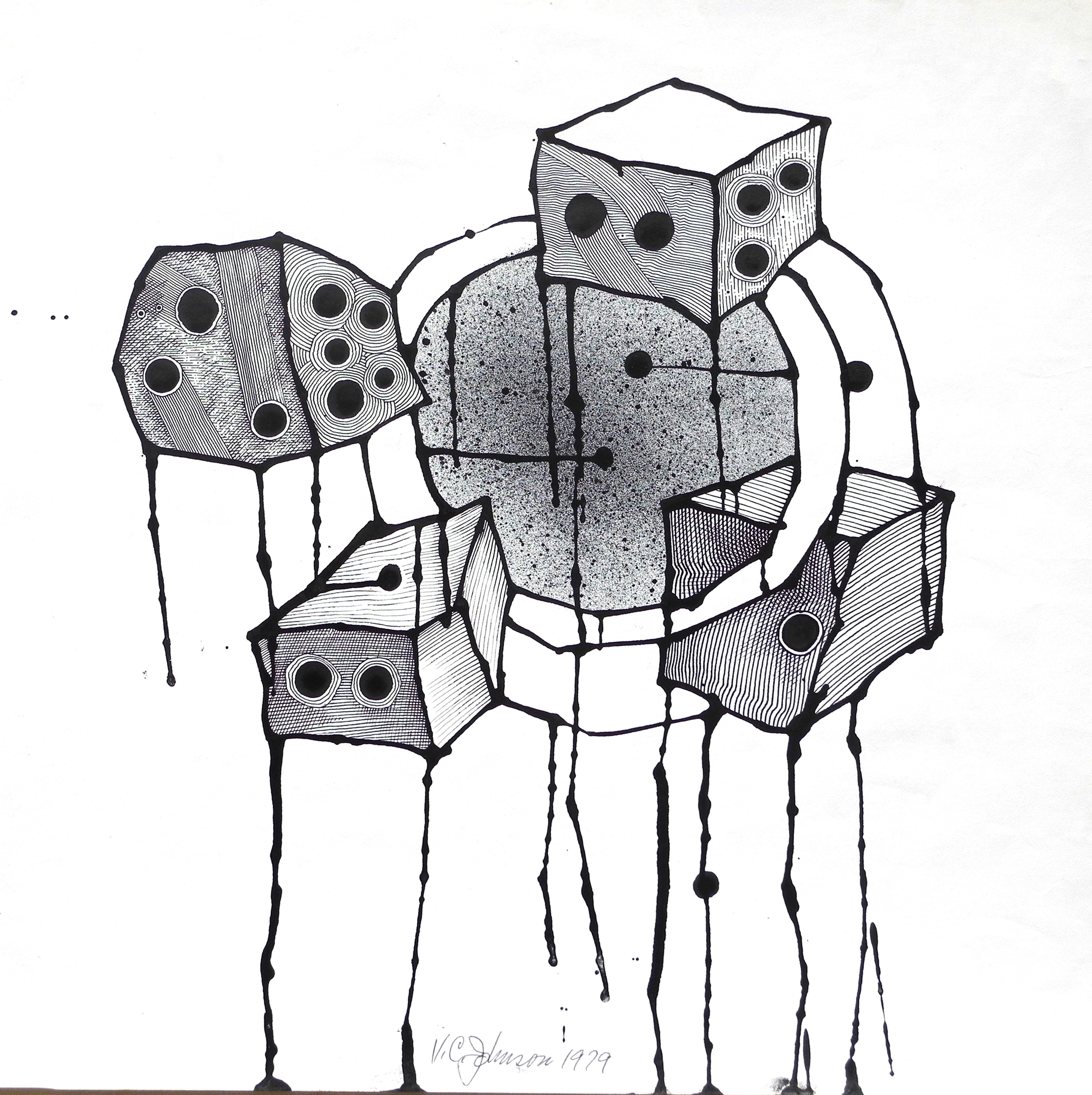 "No Dice" by Vernon Courtlandt Johnson. © 1979 VCJ. All rights reserved.