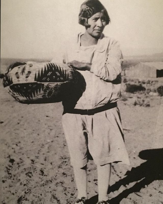 Carrie Bethel holding her gigantic basket, California, 1929. @metmuseum #dikercollection