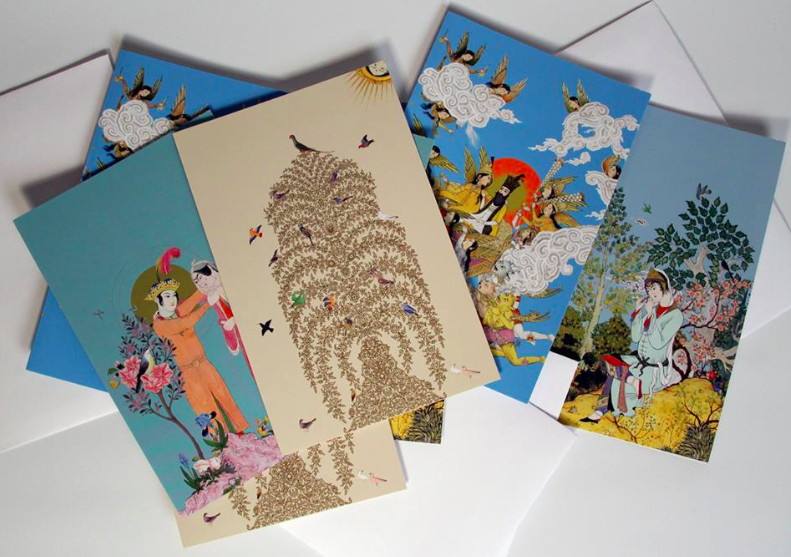 6-pack Shahnameh-themed notecards