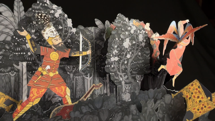 The Seven Trials of Rostam | A popup book