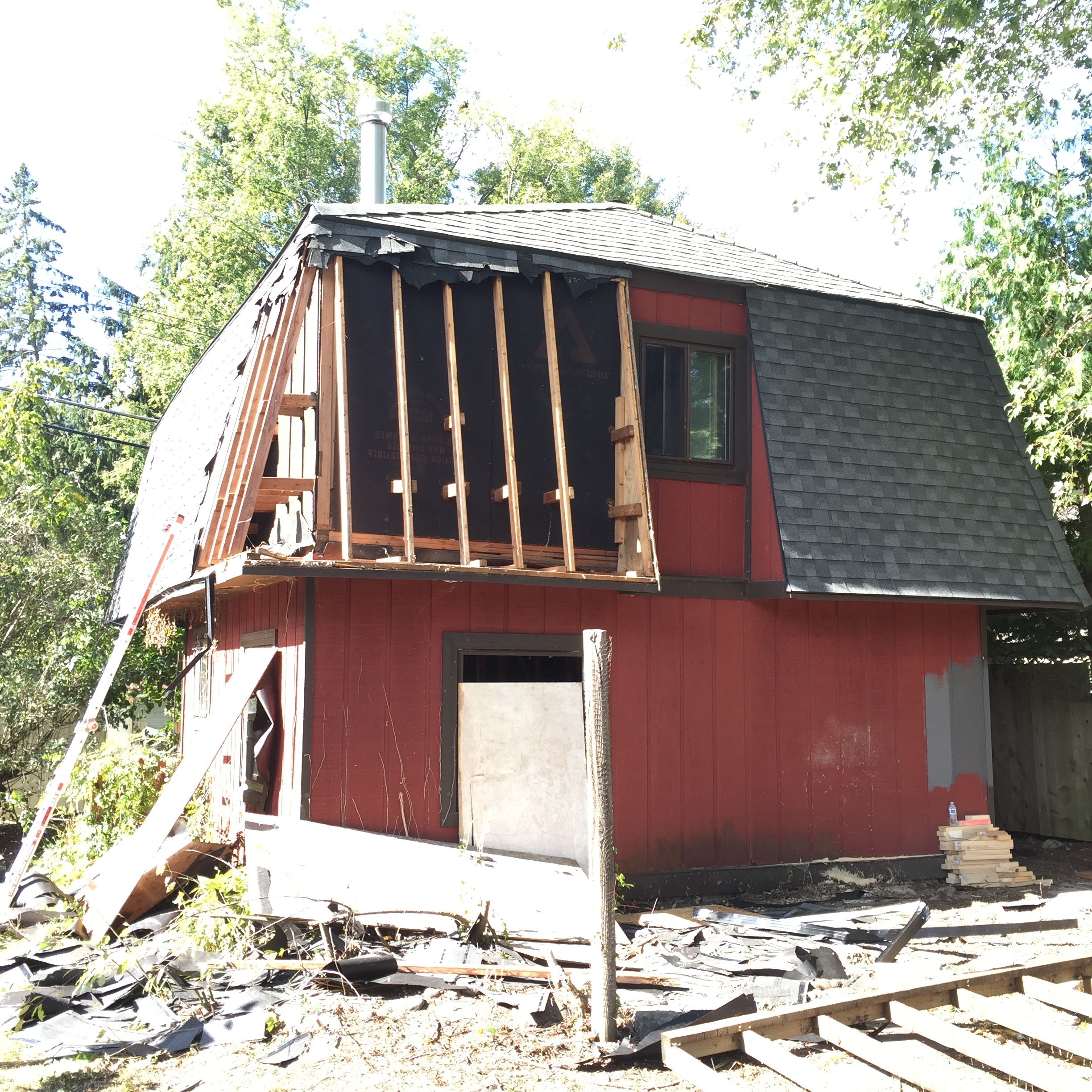 Hopefully this will help it look less barn-like.