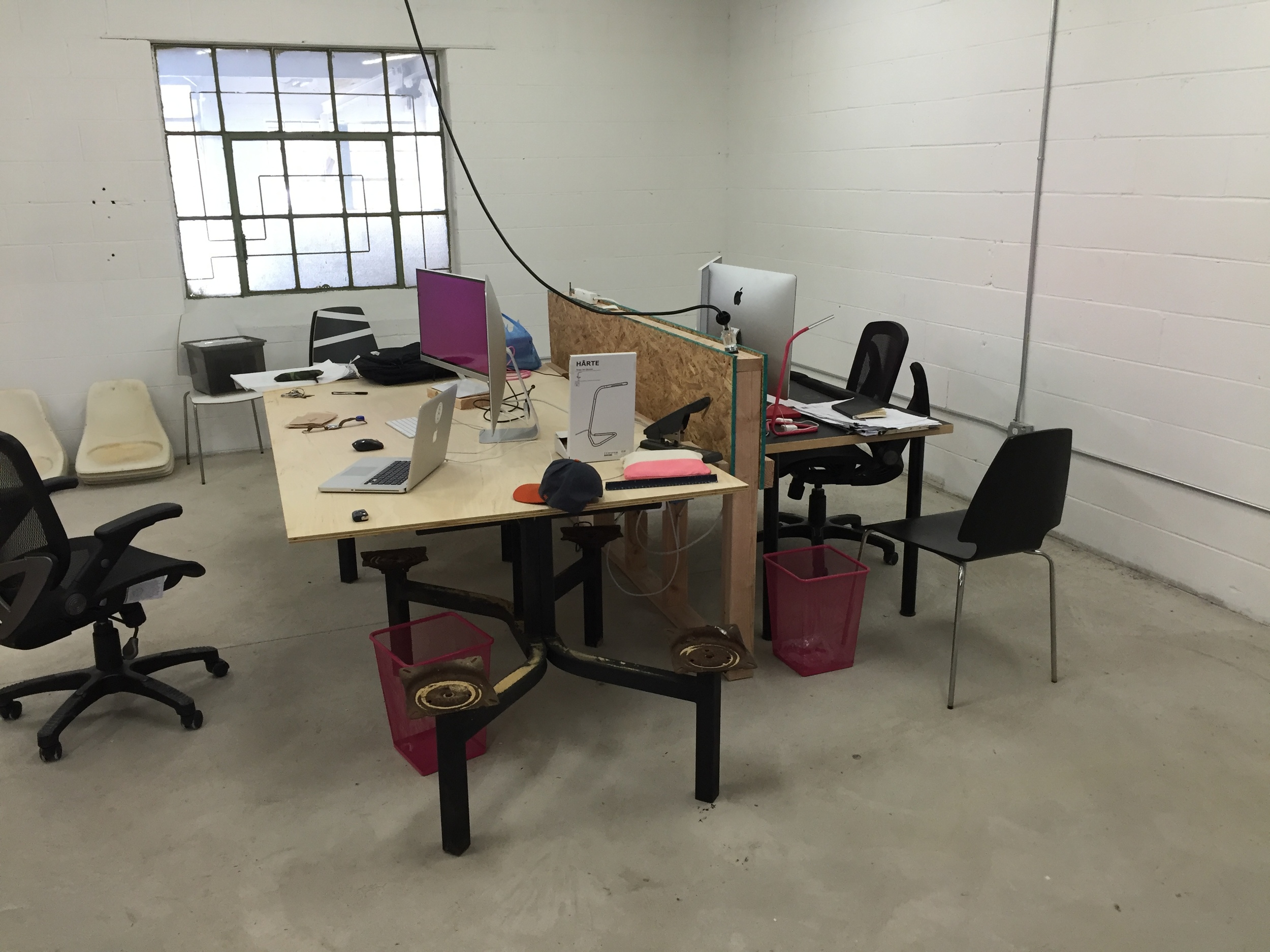 temporary desk situation.