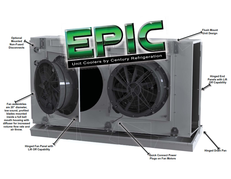   Epic Series Unit Coolers - Lower Noise / Longer Throw  