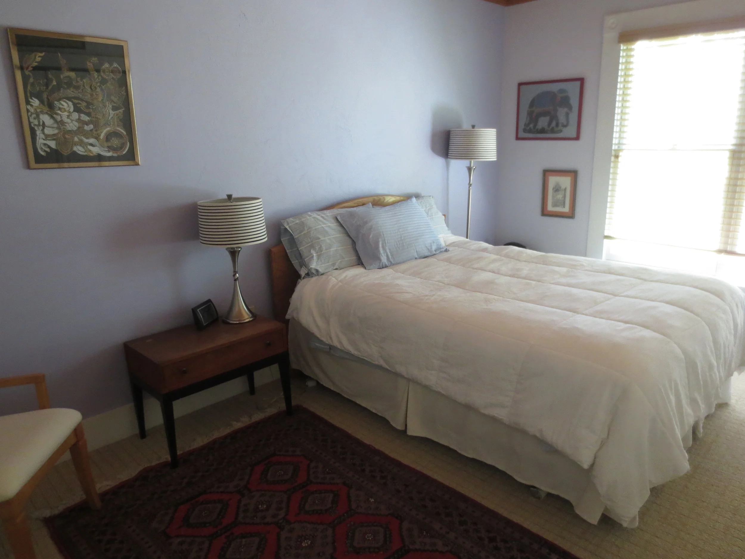 Blue bedroom. 