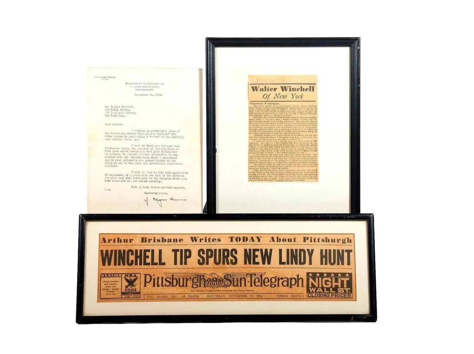 Ephemera from The Stork Club, Walter Winchell &amp; More
