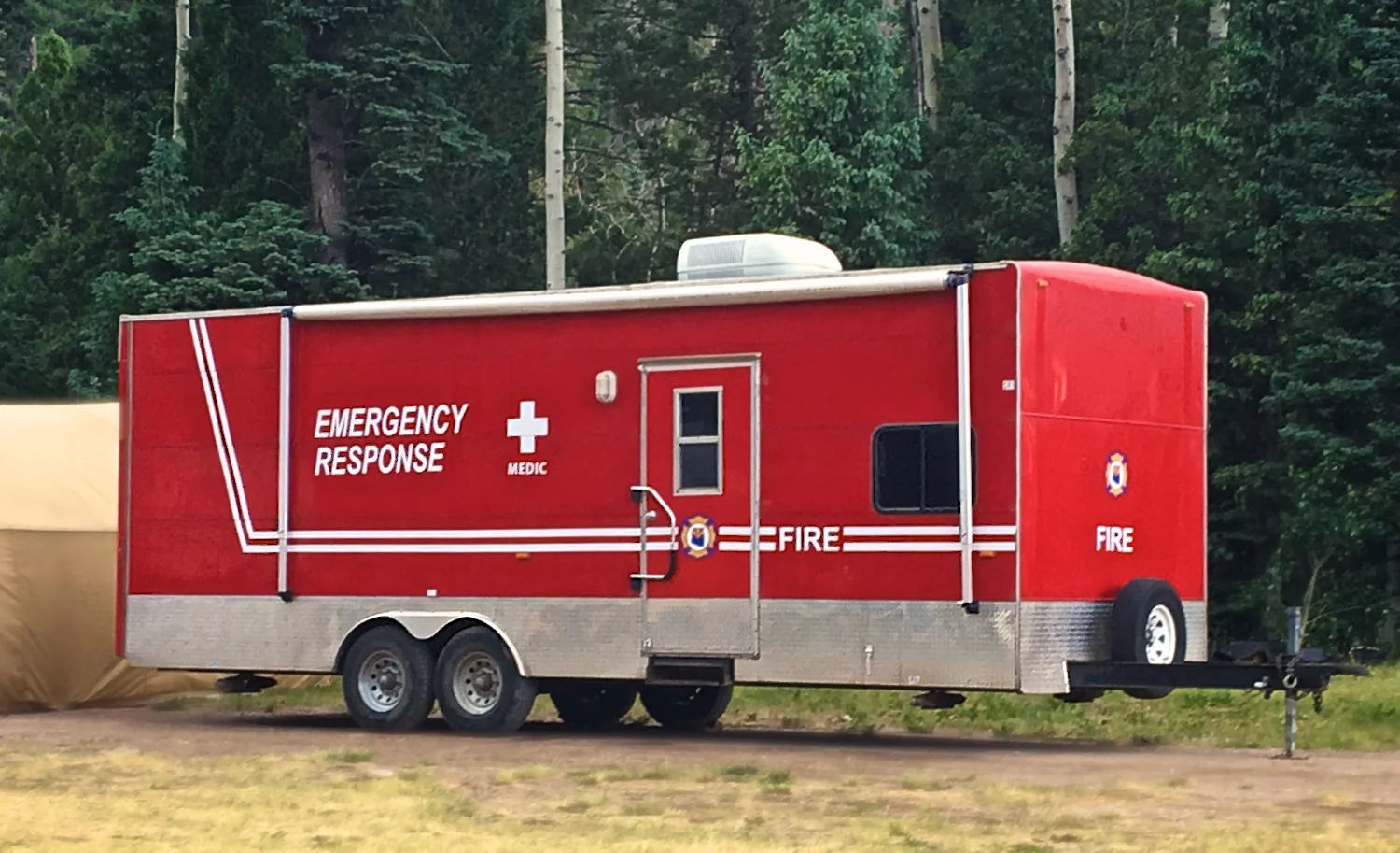 Our Production Office Trailers have open work spaces. Some have a restroom, others extensive industrial shelving. Some have back loading doors with ramps. Call Wayne Elliott for details (505) 328-0909. ElliottLocationEquipment.com