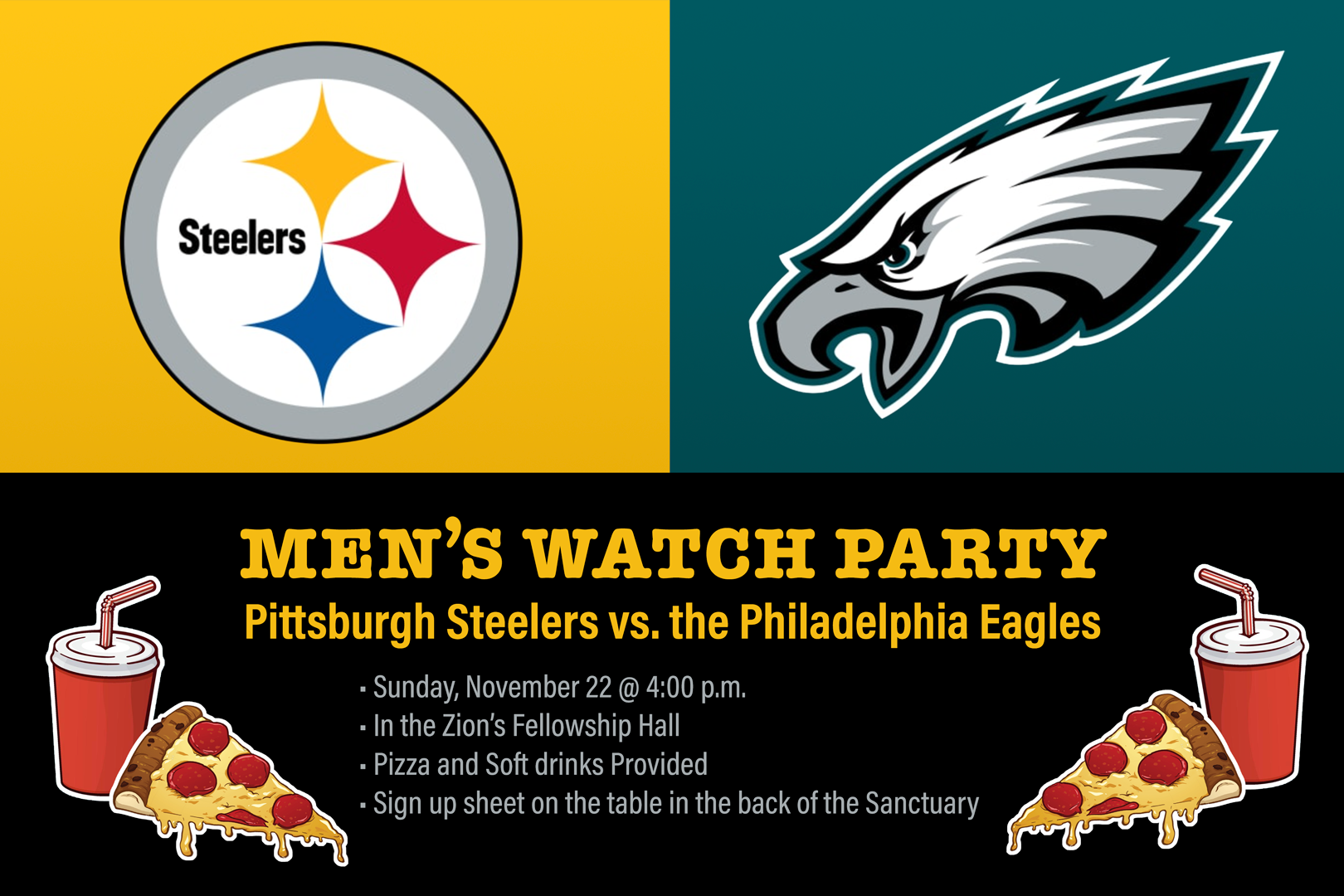 Steelers Men's Watch Party