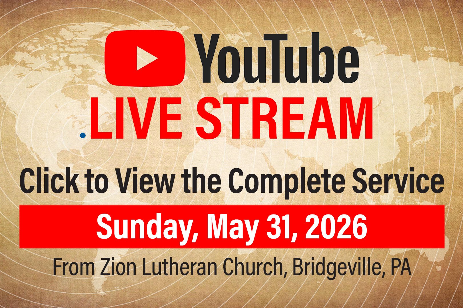 Sunday, May 31, 2026 - Complete Service