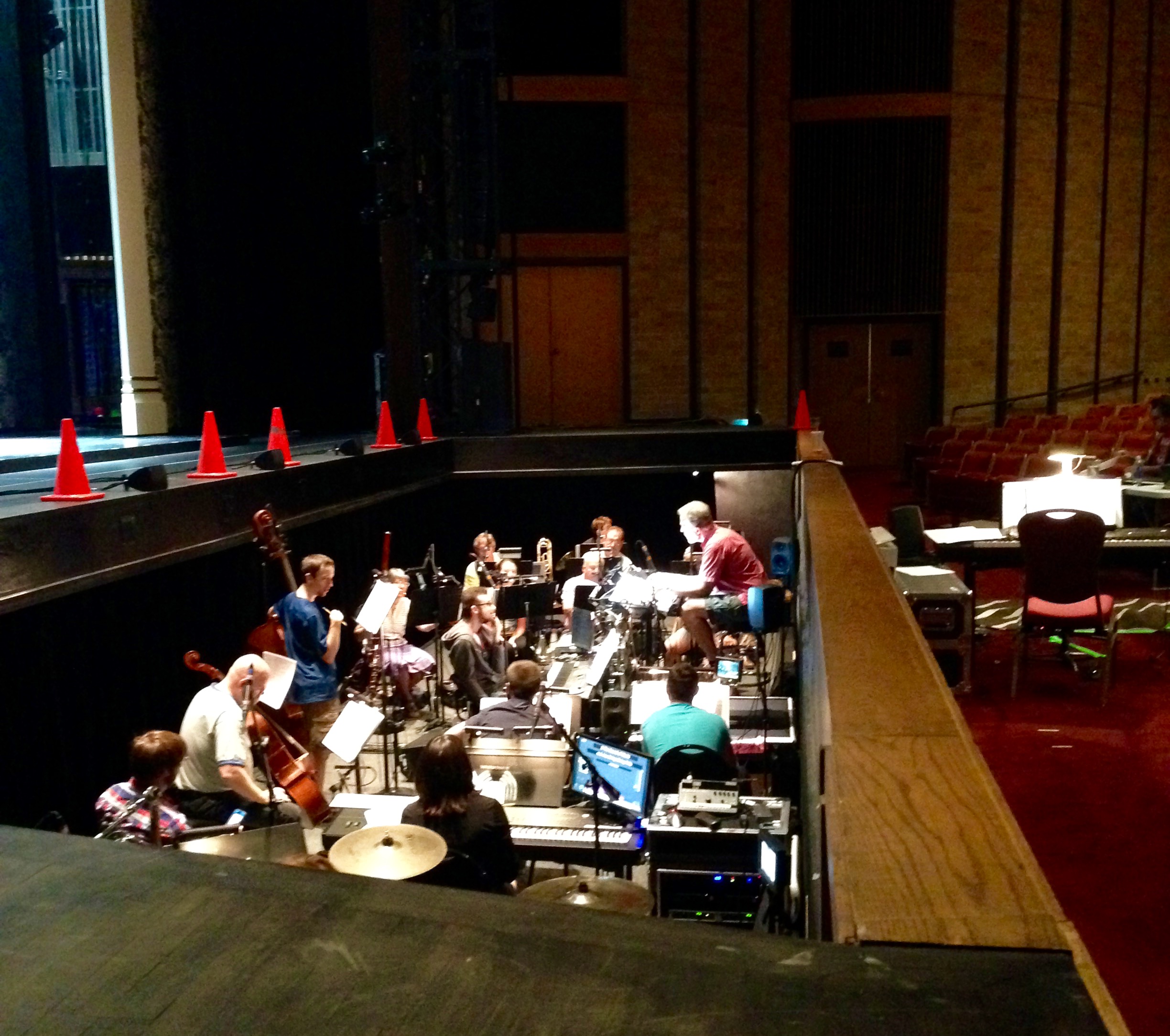 Rehearsing with the orchestra for the first time!