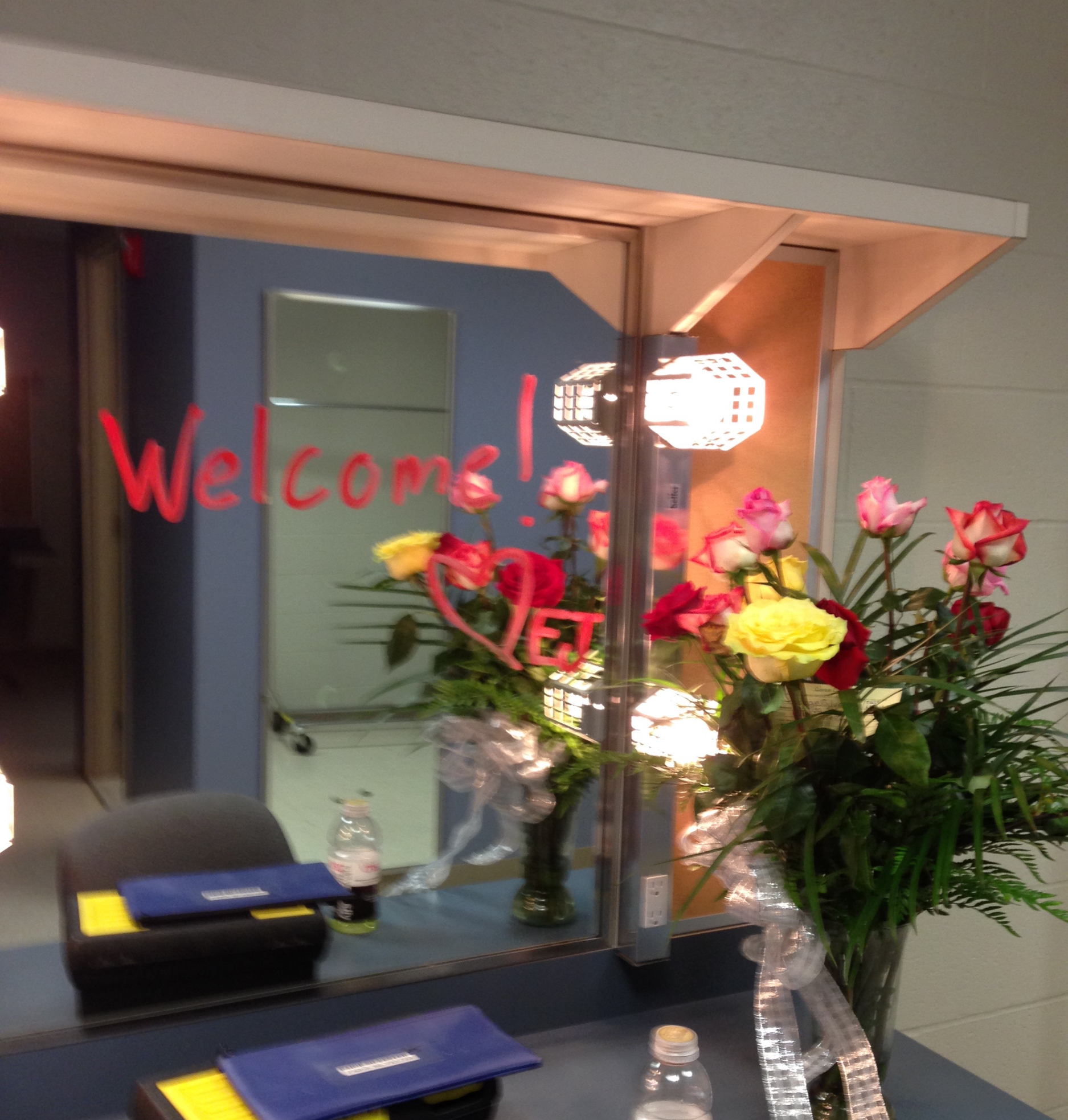 My friend Eric decorated my station for my first performance in Evita when I was a replacement...