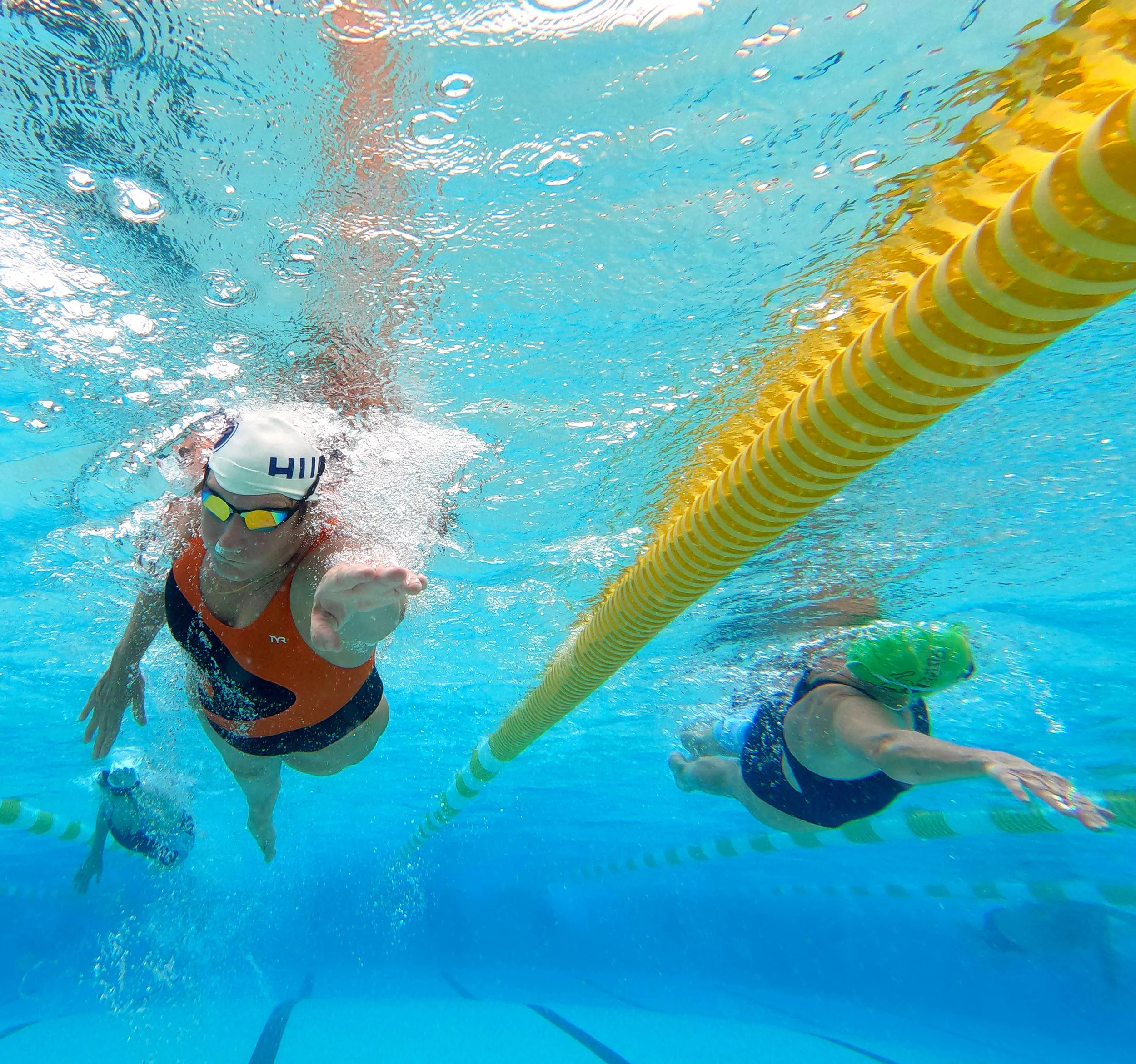  Marilyn Wruck, of the Village of Fenney, practices her front crawl at the VAST swim practice at Rohan Regional Recreation Complex sports pool on Wednesday, January 5, 2022.  