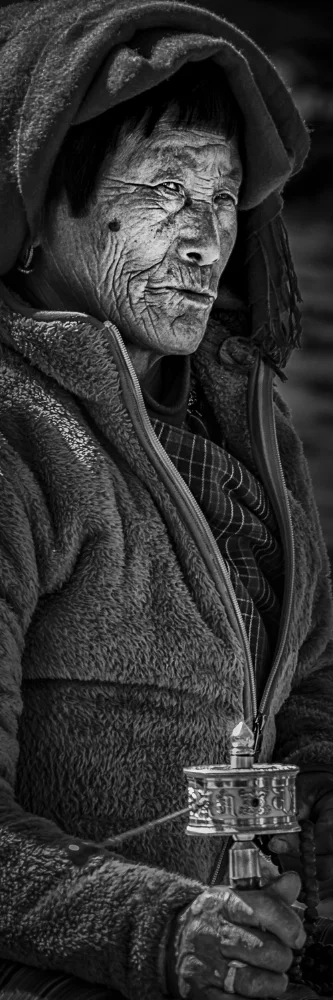 Man with Prayer Wheel