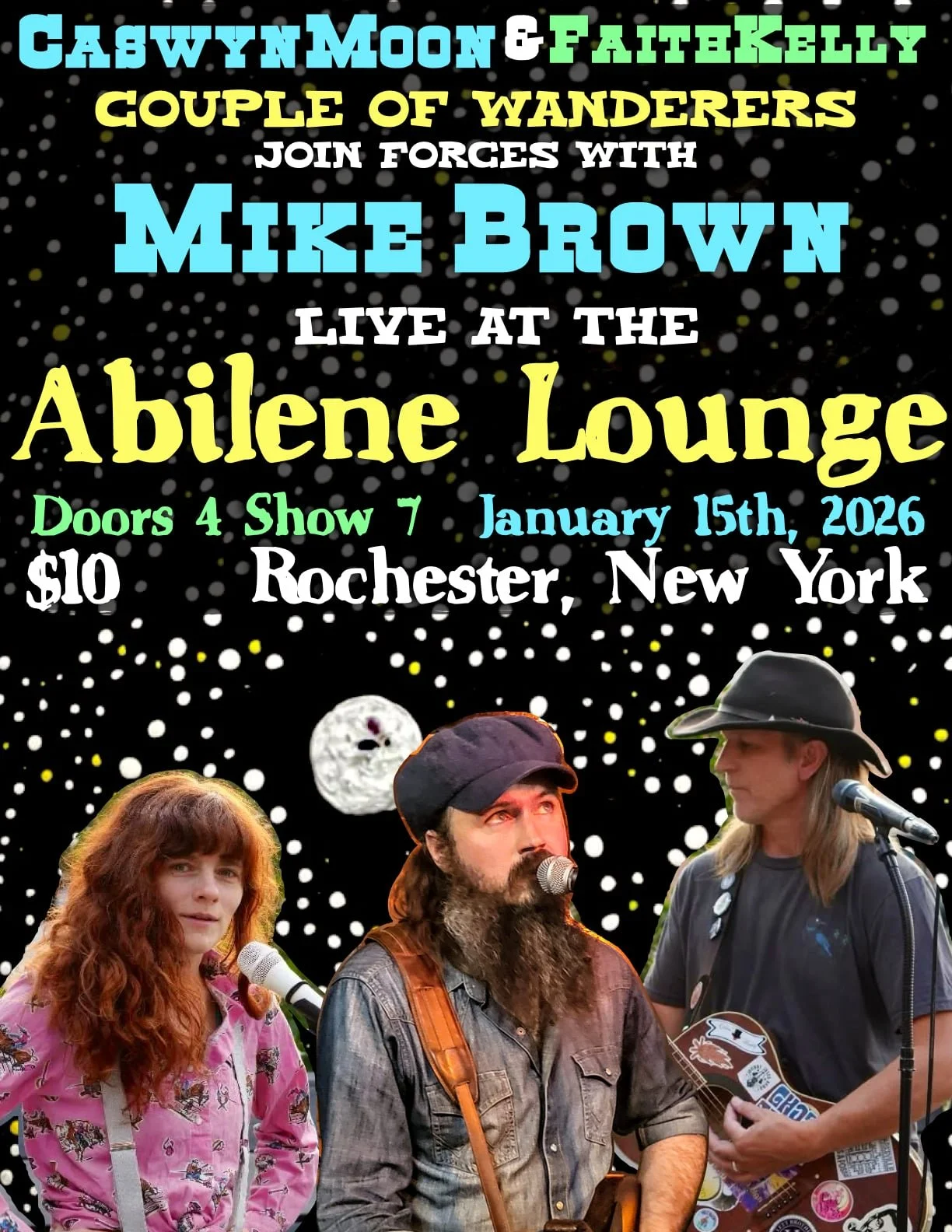 Special Show with Faith Kelly and Caswyn Moon, with Spec. Guest, Mike Brown