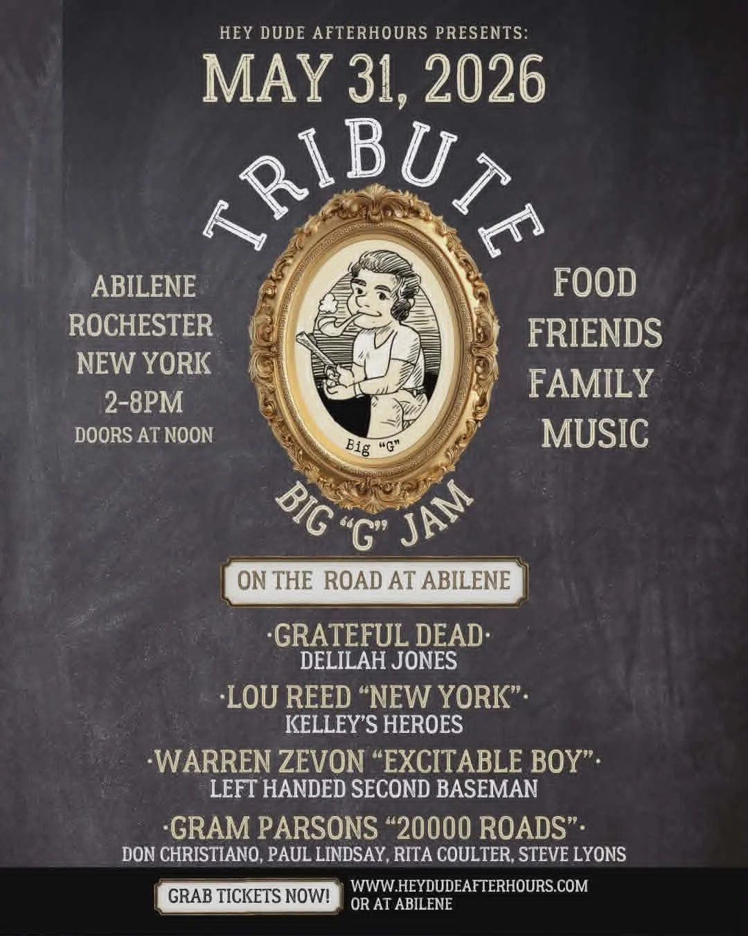 Big "G" Jam Tribute Show...On the Road at Abilene...Food, Friends, Family, Music