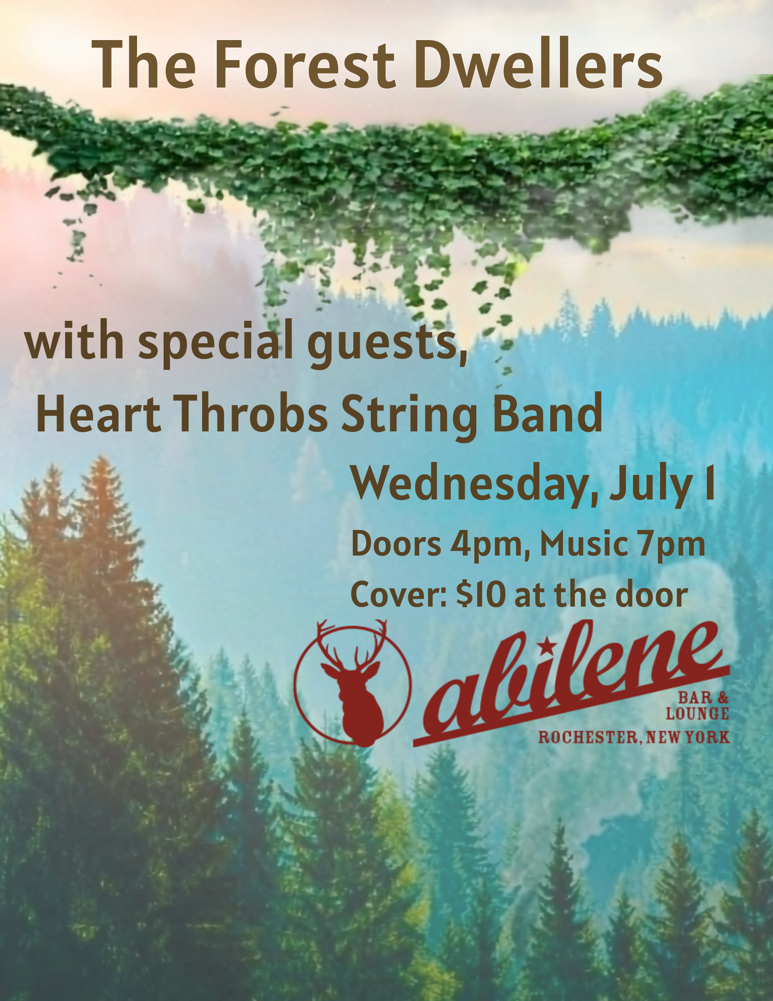 The Forest Dwellers with special guests, Heart Throbs String Band