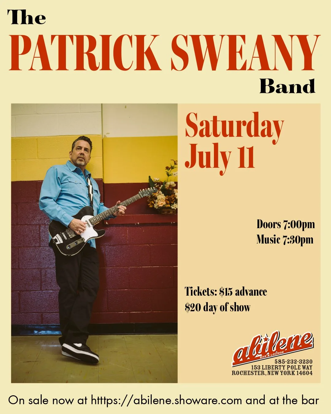 Special Show---The Patrick Sweany Band