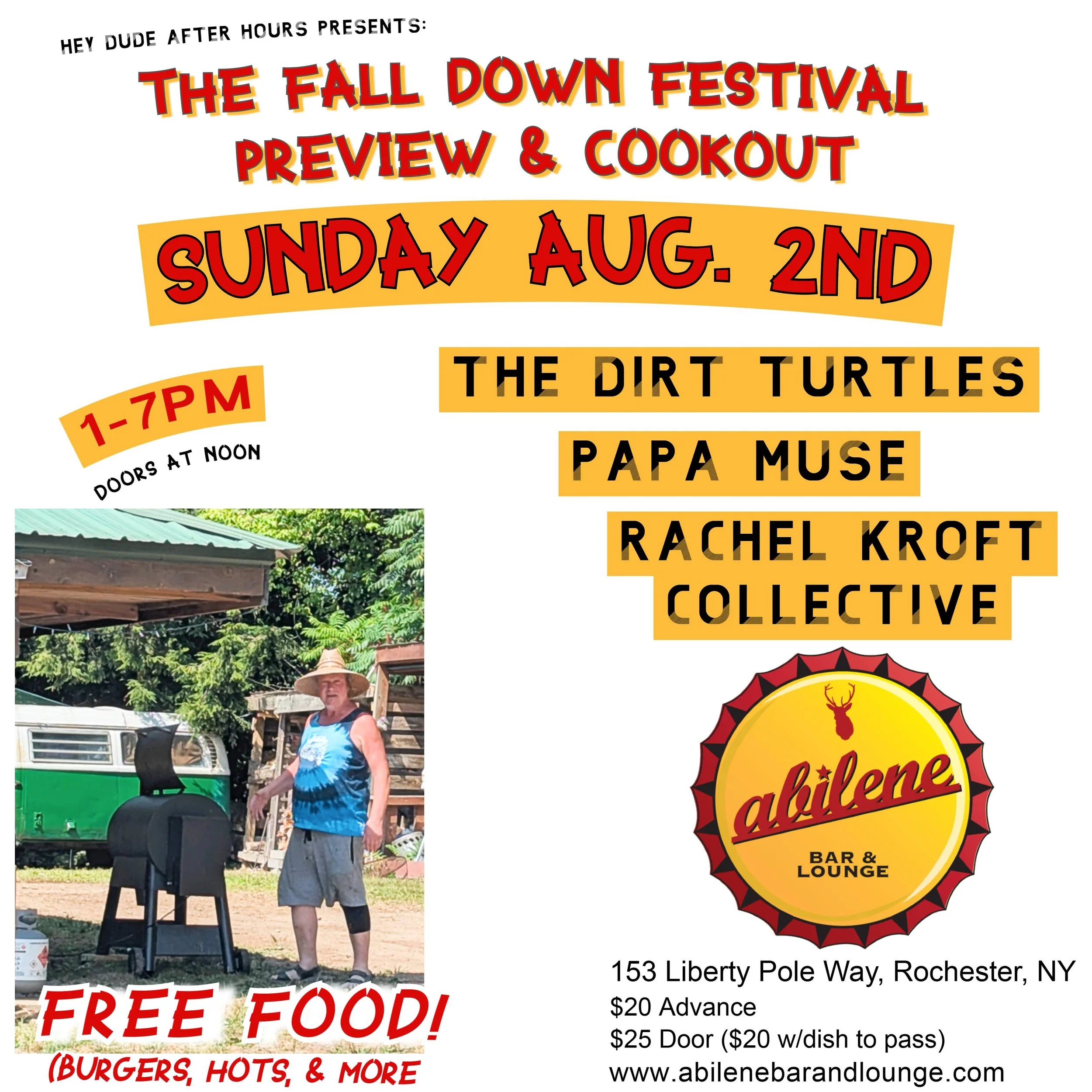"Hey Dude After Hours" presents...The Fall Down Festival Preview &amp; Cookout