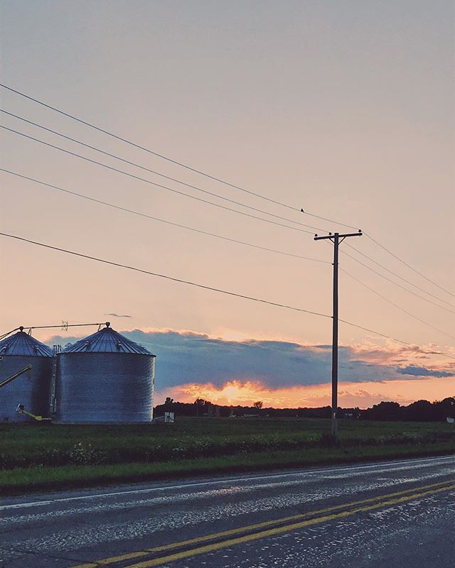 Silo sunset post rain. #flashbackfriday #wheelchairtravel #sunset