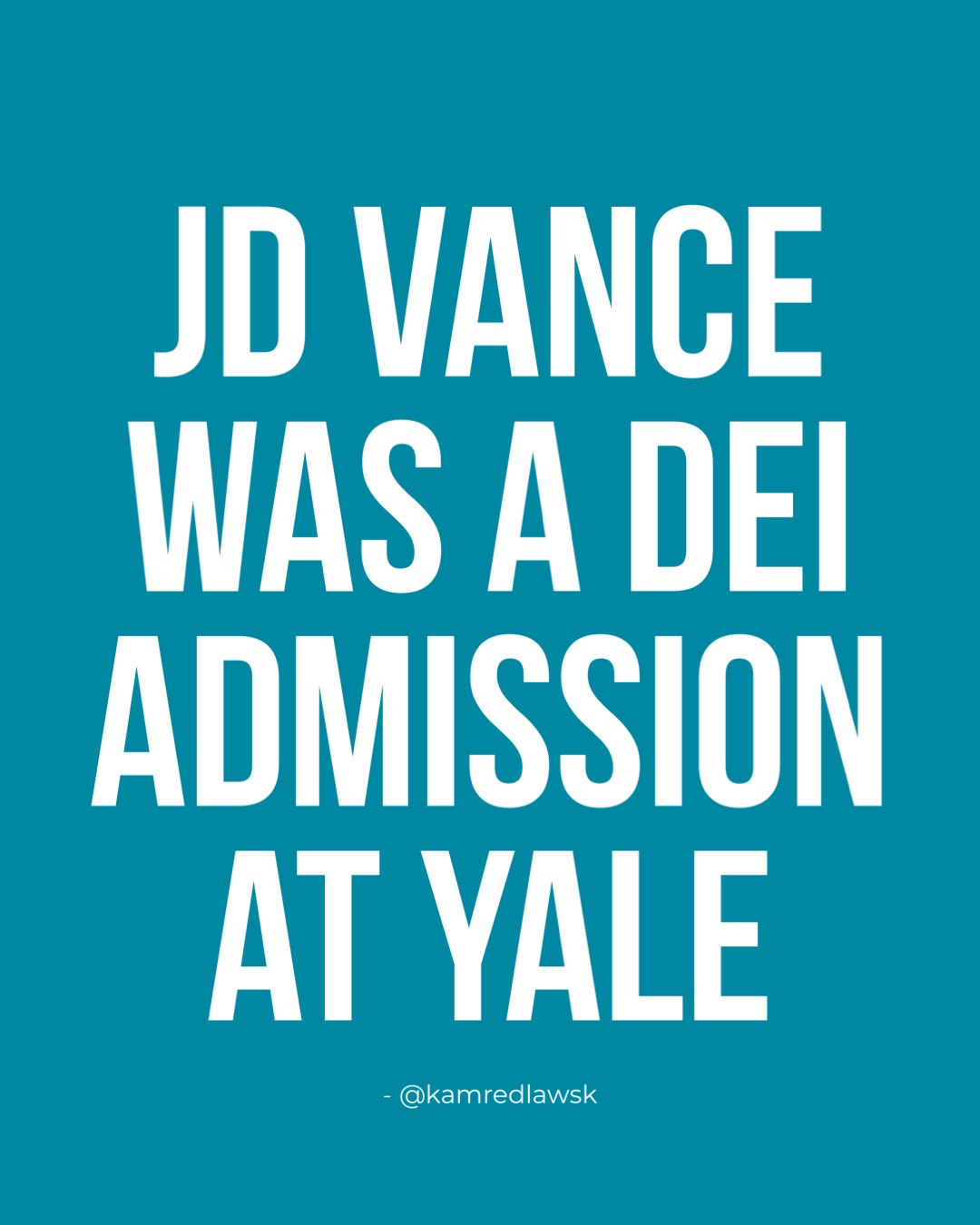 JD Vance Was a DEI Yale Admission & A Coup is Taking Place
