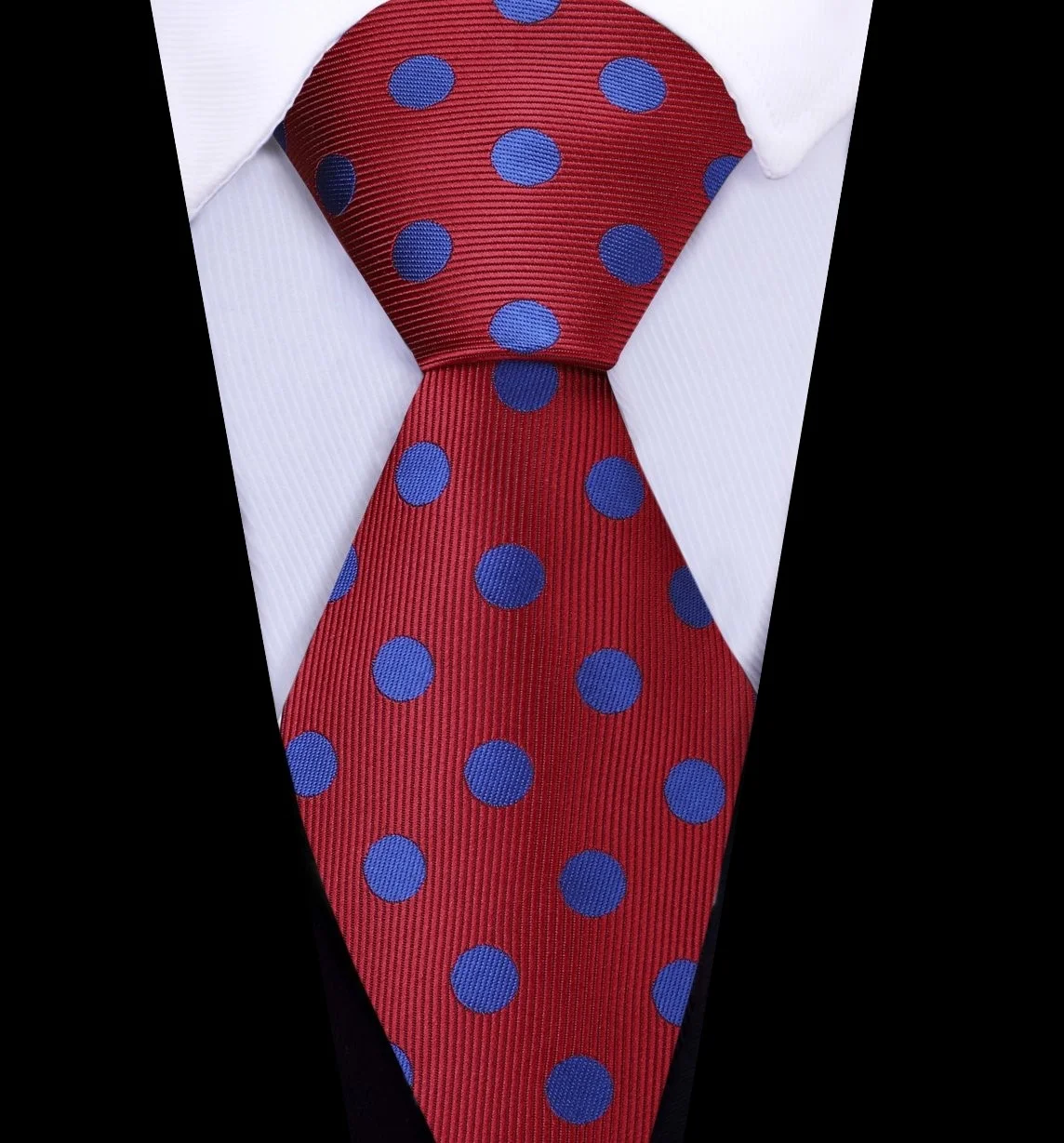 Burgundy Blue Polka Tie.jpg
