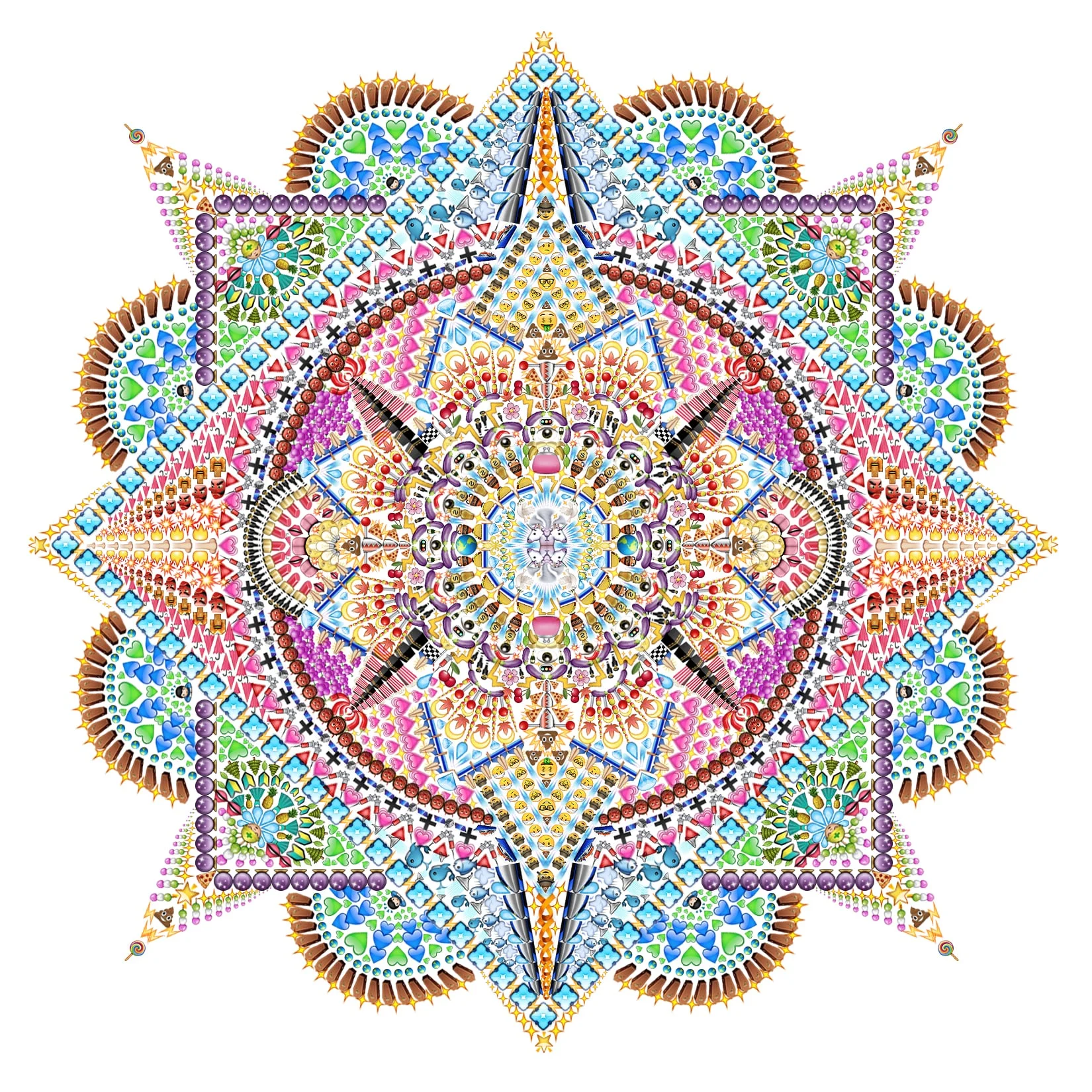 Emoji Mandala no.8