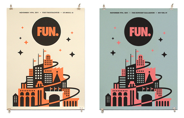 Posters for the band, FUN.