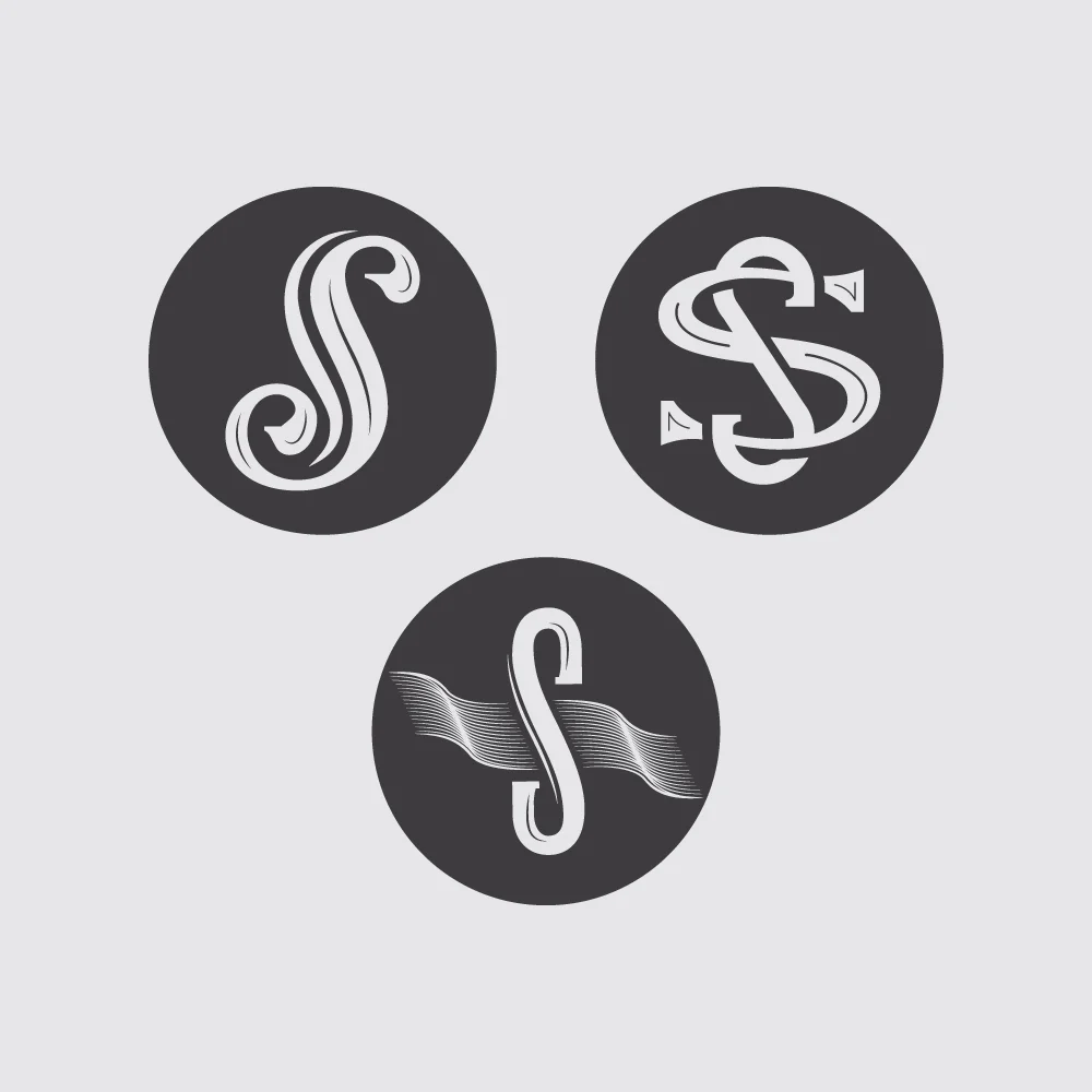 Monograms for Texas distillery.
