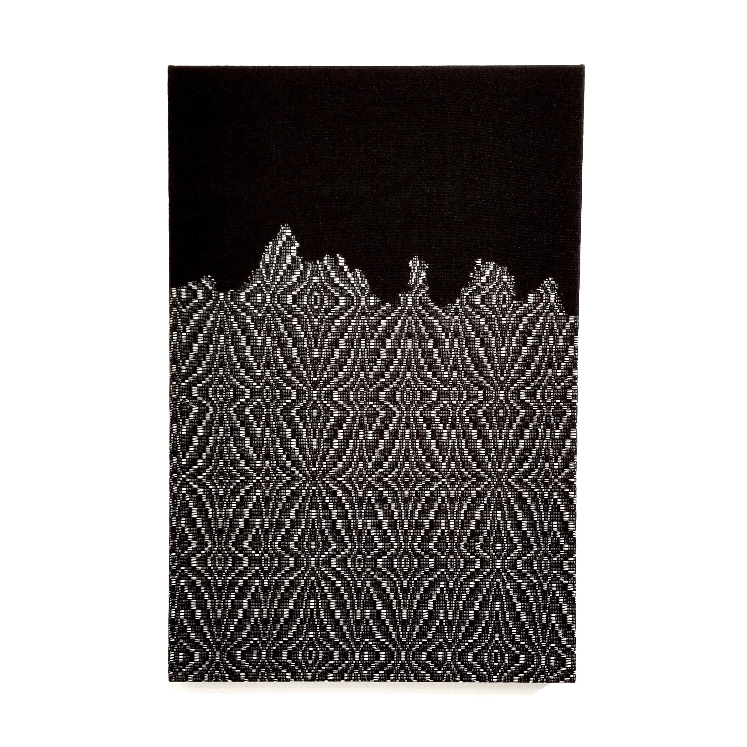 Glacial Wall 2019 24” x 36” Handwoven wool and cotton