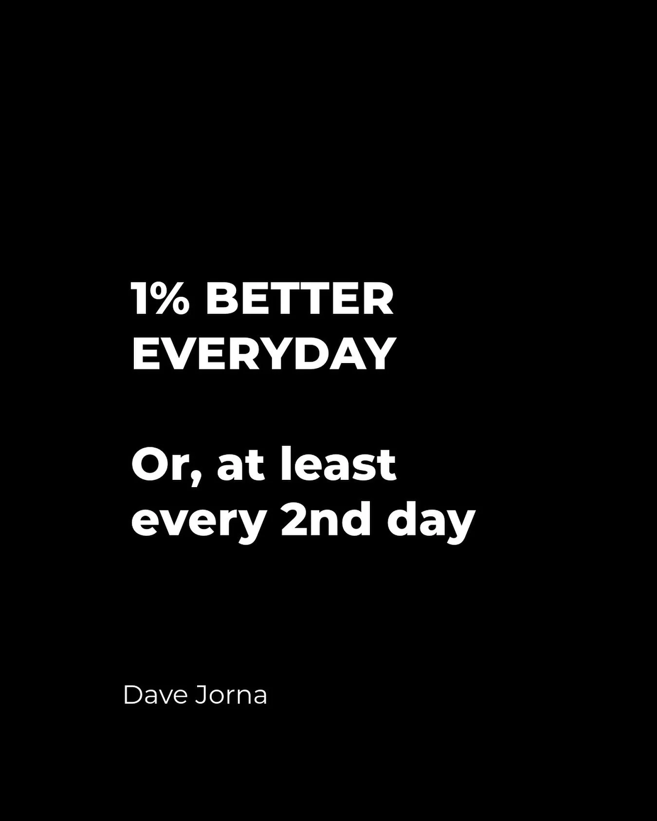 When you&rsquo;re focusing on growing and being better each day, you&rsquo;re allowed a day off every now and then.

This isn&rsquo;t about being lazy or going backwards.

Instead, it&rsquo;s maintaining your new standards while giving yourself time 