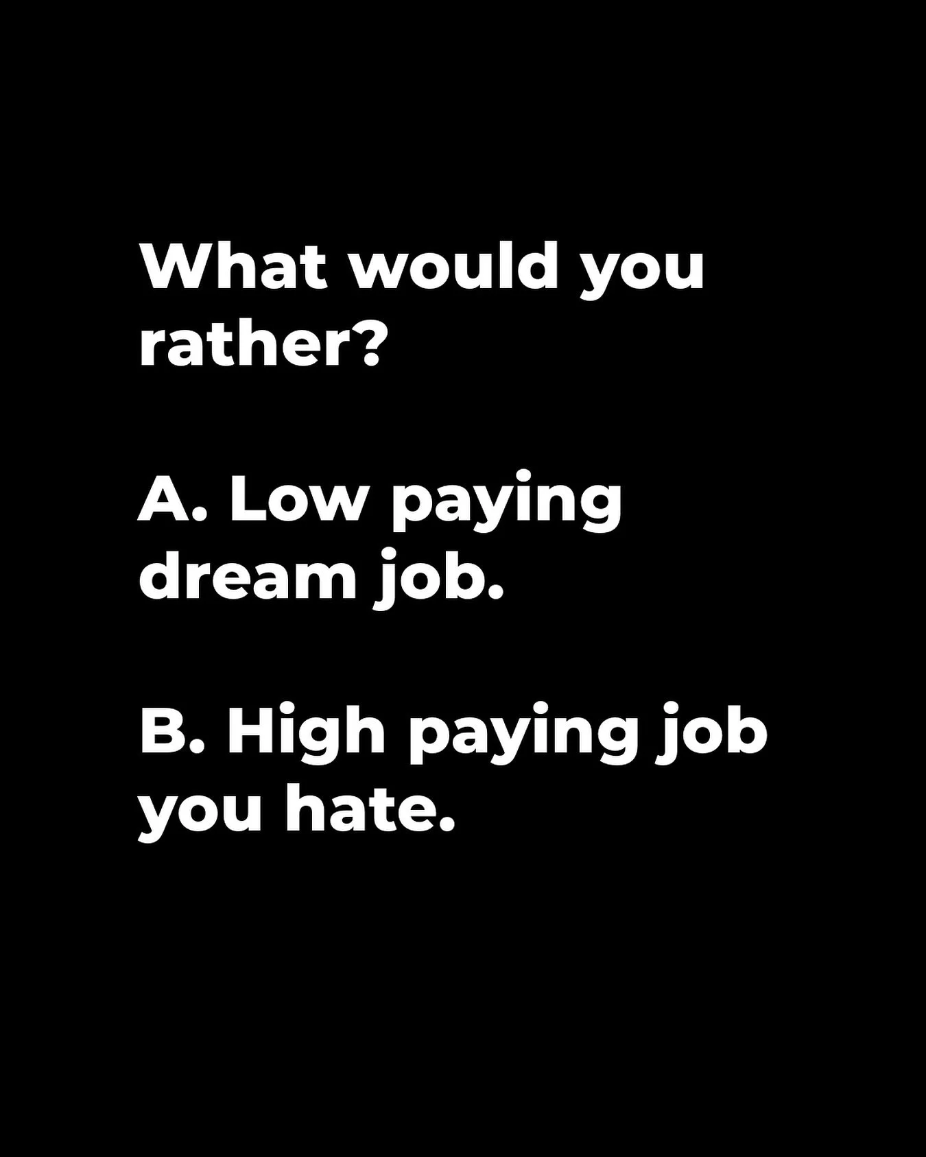 What would you prefer and why? 👇

Reflecting on and aligning with your values helps you experience a greater sense of purpose, meaning and satisfaction in life.