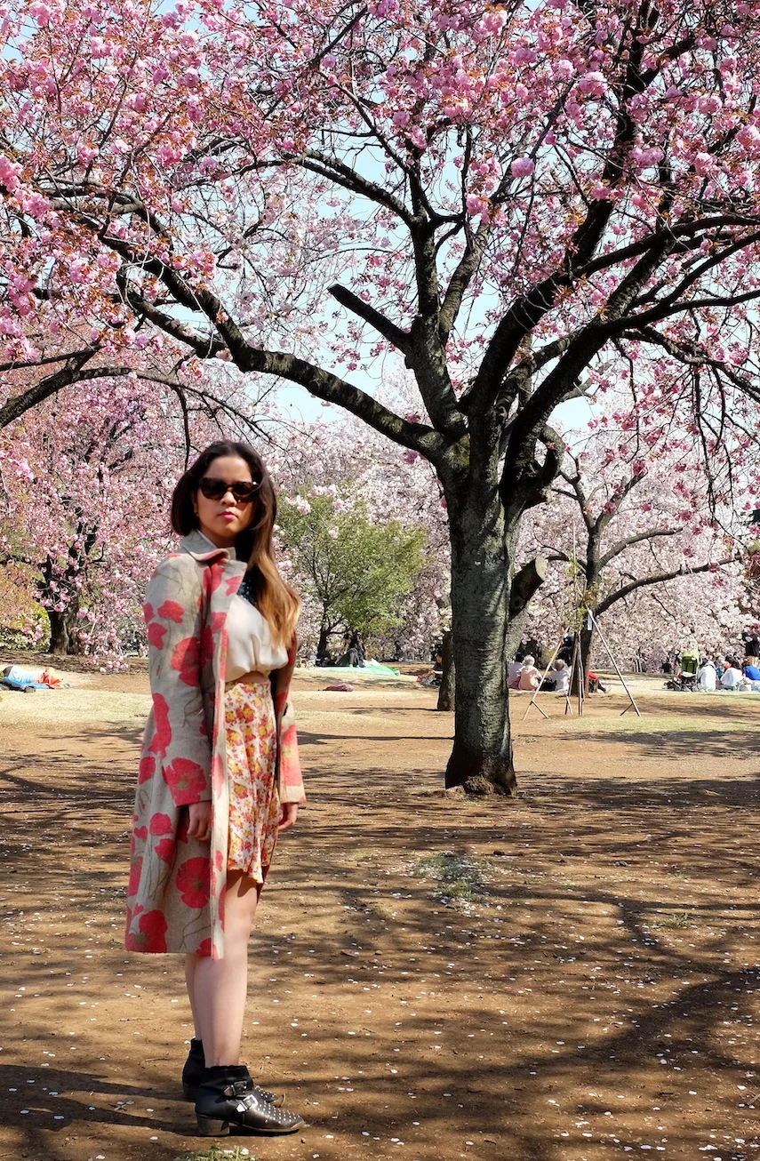 sakura, cherry blossom, Shinjuku, shinjuku gyoen national garden, flower, botany, botanical, Spring, Japan, Travel, photography, fashion photography, street photography, romance, love, Nezuki, blogger, MATRIOCHKA by Les Briqu'a * braque, Forever 21, Uniqlo, Lovisa, Prada, Sunglasses, kawaii, sweet, cute