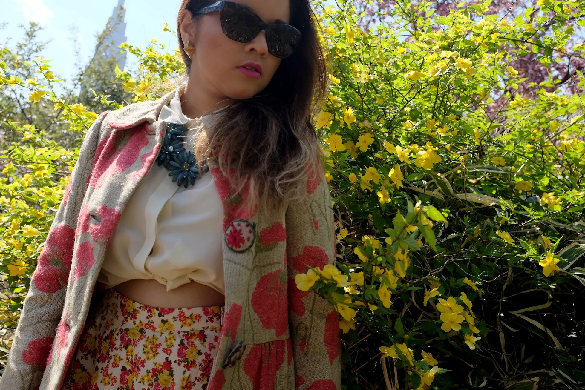 sakura, cherry blossom, Shinjuku, shinjuku gyoen national garden, flower, botany, botanical, Spring, Japan, Travel, photography, fashion photography, street photography, romance, love, Nezuki, blogger, MATRIOCHKA by Les Briqu'a * braque, Forever 21, Uniqlo, Lovisa, Prada, Sunglasses, kawaii, sweet, cute