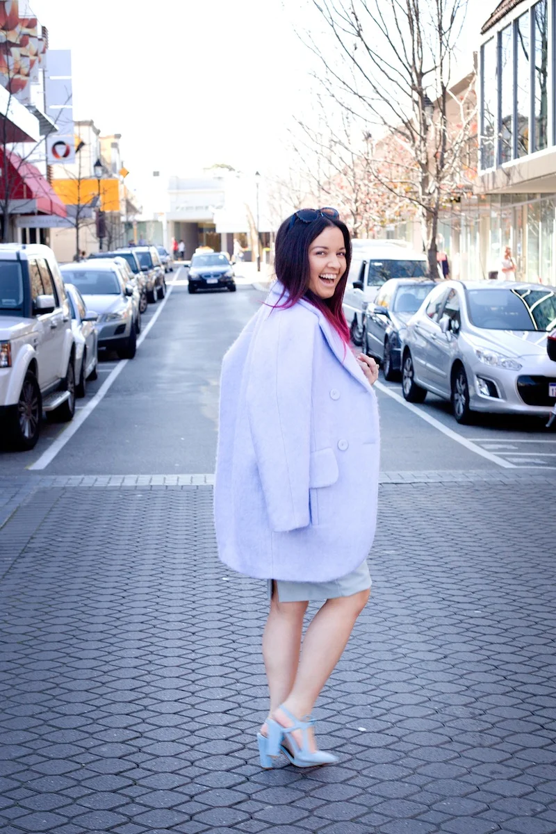 periwinkle blue coat