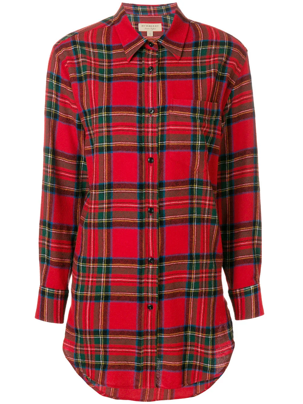 BURBERRY tartan wool shirt