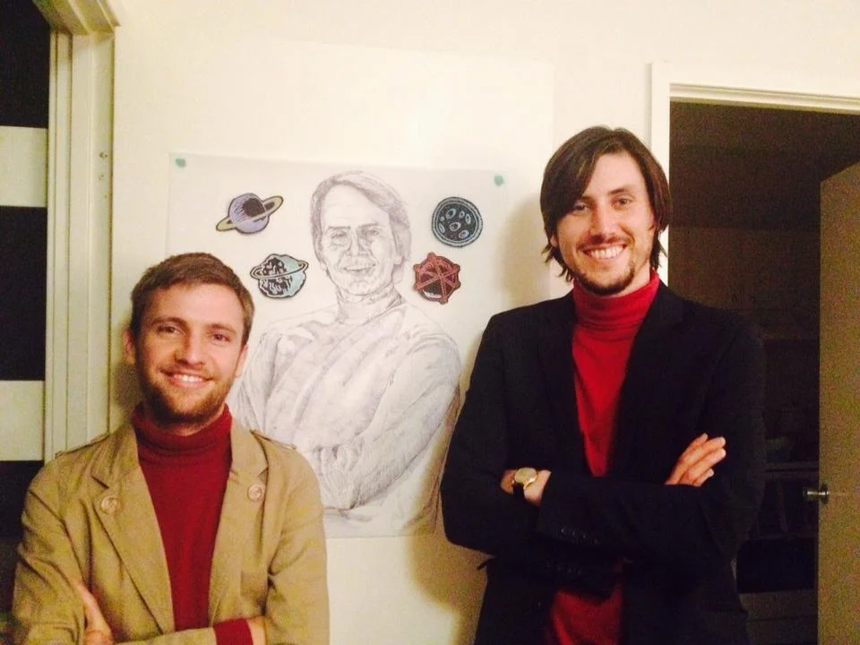 Me, my friend Rhys, and Carl...dressed as Carl.