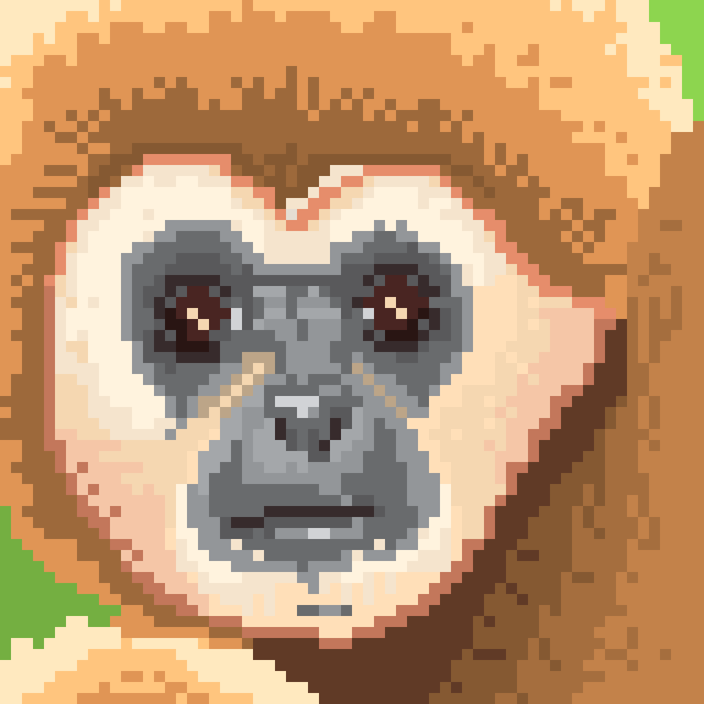 Pixel gibbon