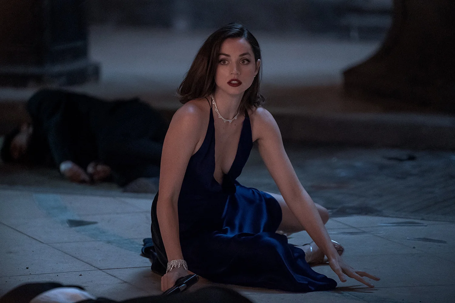 ana de armas black dress no time to die Diamonds are forever. Ana de Armas wears Chopard as Paloma in #NoTimeToDie