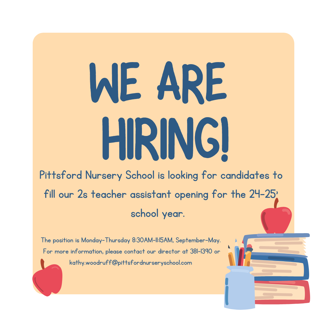 Employment Opportunities — Pittsford Nursery School