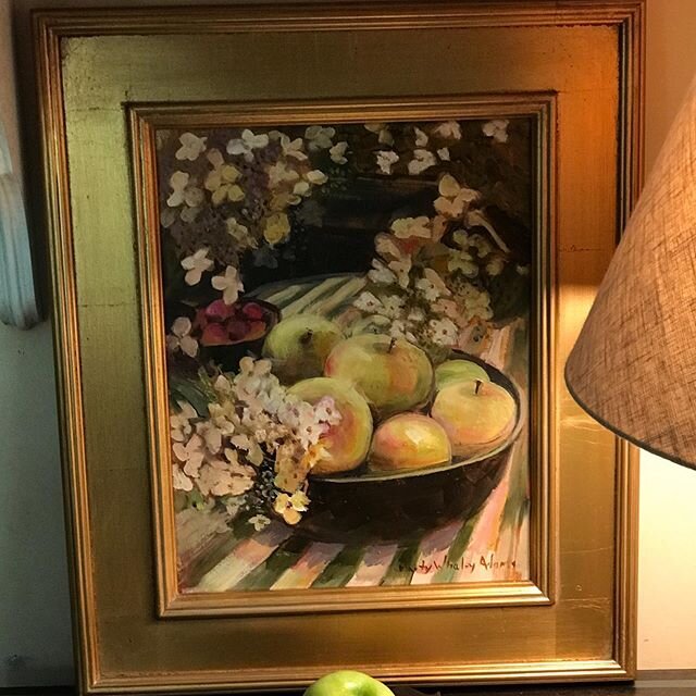 Party Apples is the latest painting off my easel. This captures a moment in time at a friends cocktail party last year. When will we be able to laugh and talk with friends? I&rsquo;ll never take a party for granted again. Inquire to purchase. #partie