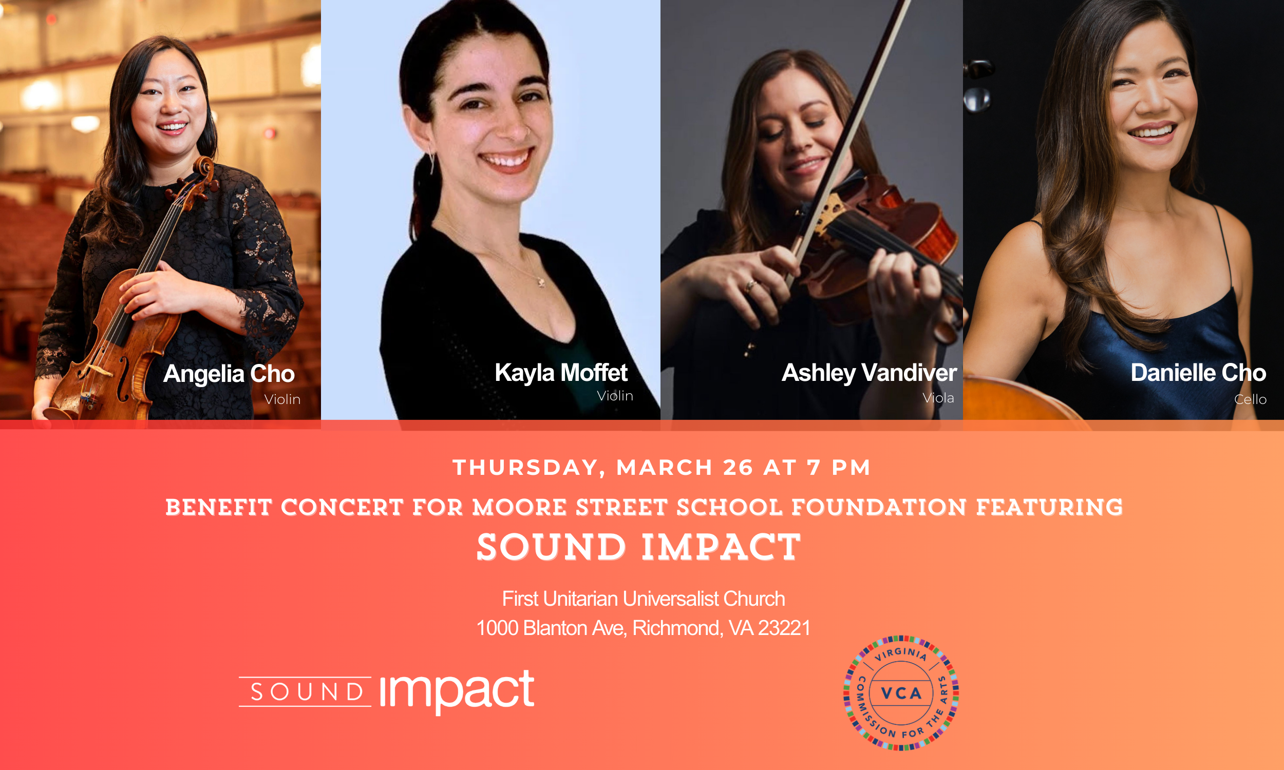 Benefit Concert for Moore St School Foundation presenting Sound Impact