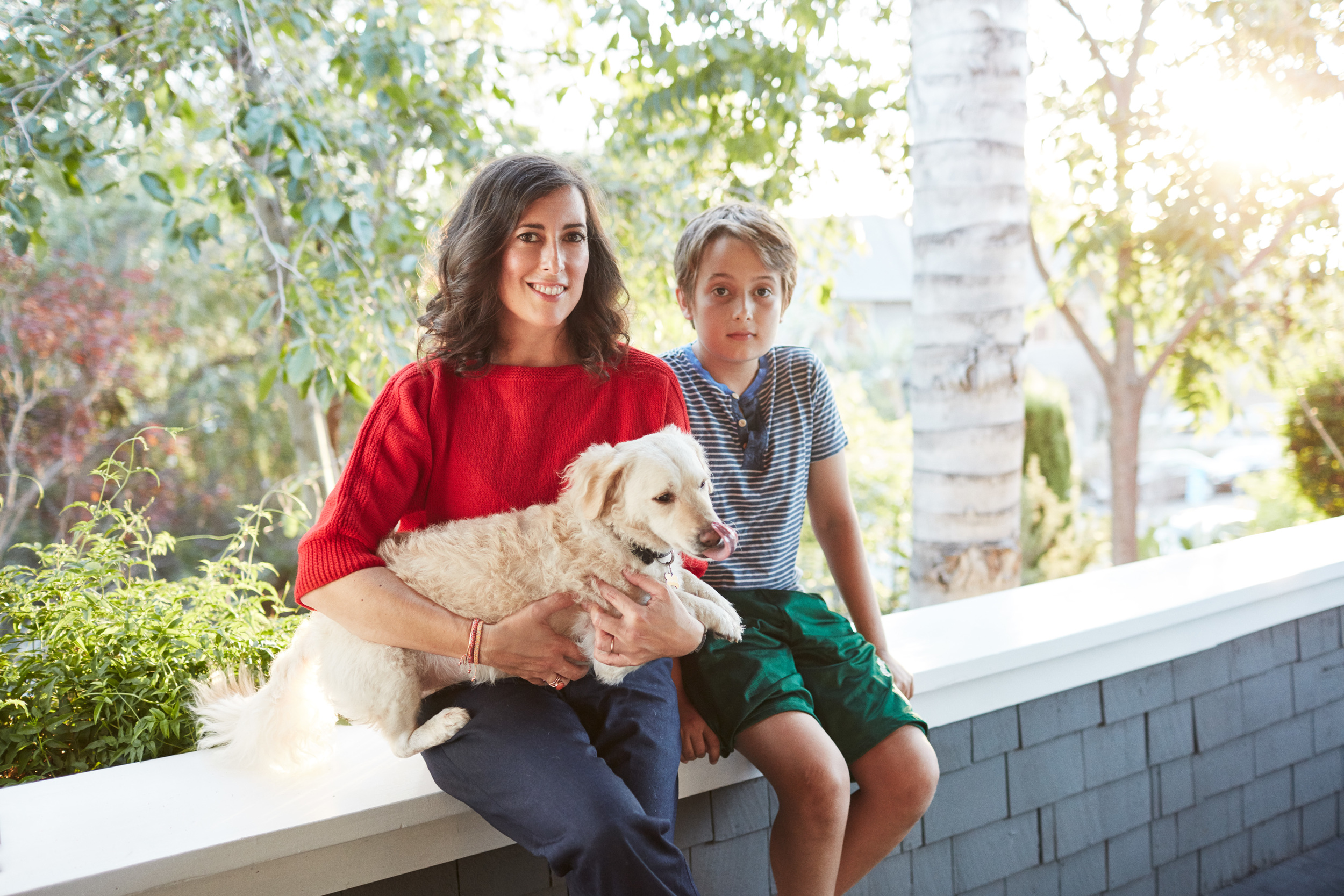  Clare Vivier with her son Oscar and their dog Paco,&nbsp;Yahoo Style Decor,&nbsp;Los Angeles, CA November 2015 