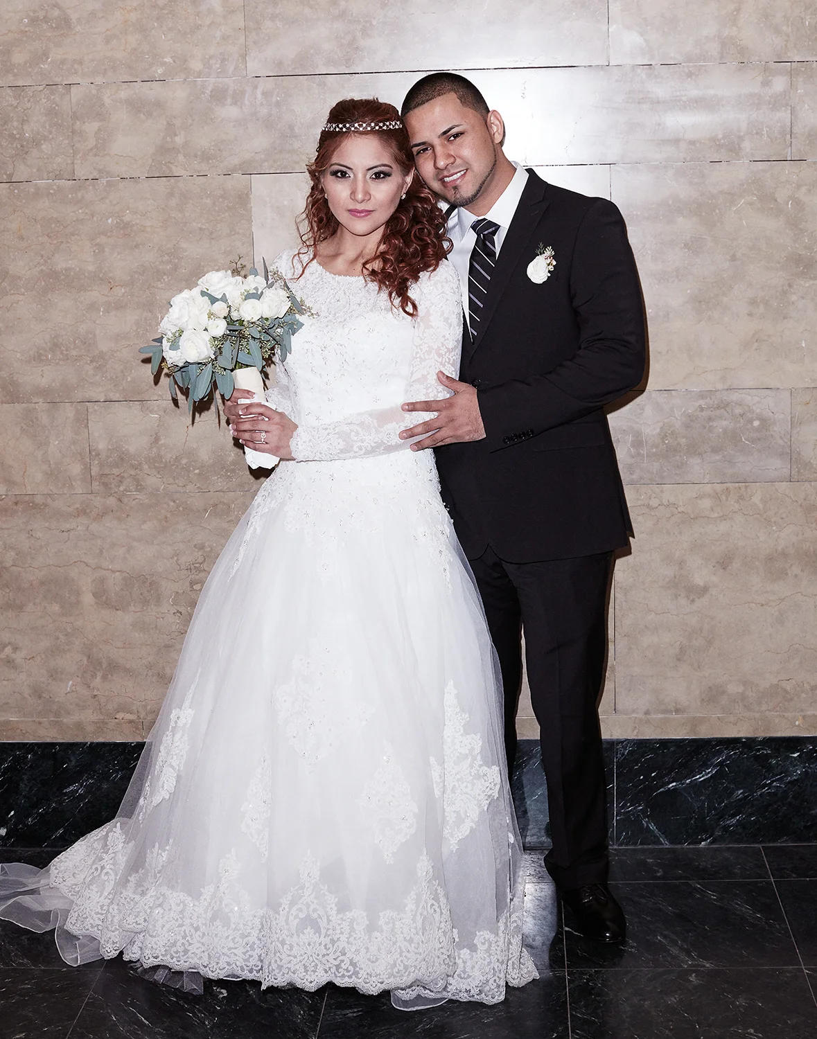 Jessy and Renzo, just married at the City Clerk's Office, Manhattan Feb. 12th, 2016, Yahoo Style Feature Feb 2016