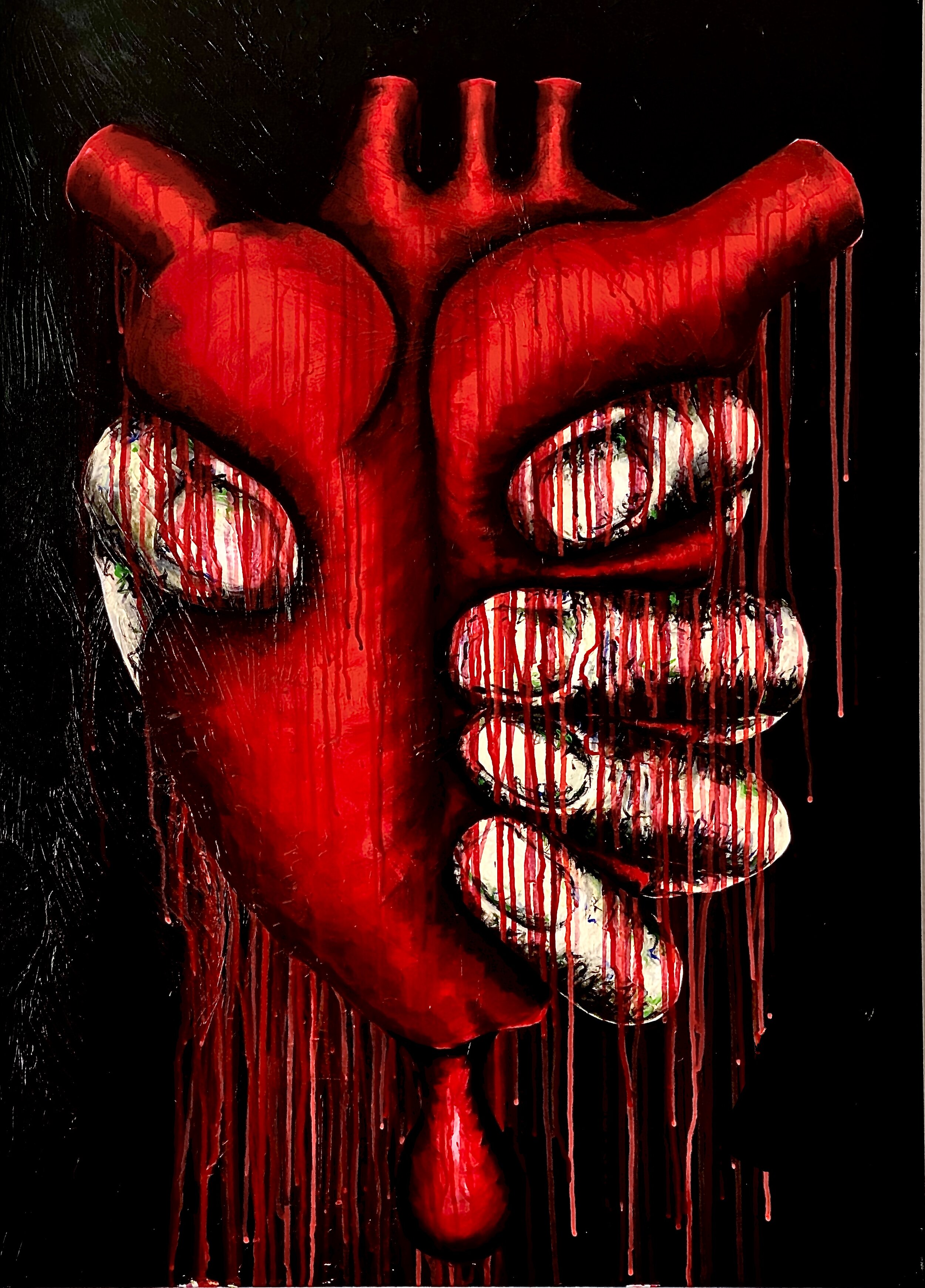  “UNTITLED”  2015  Acrylic on Canvas 100cm x 70cm 