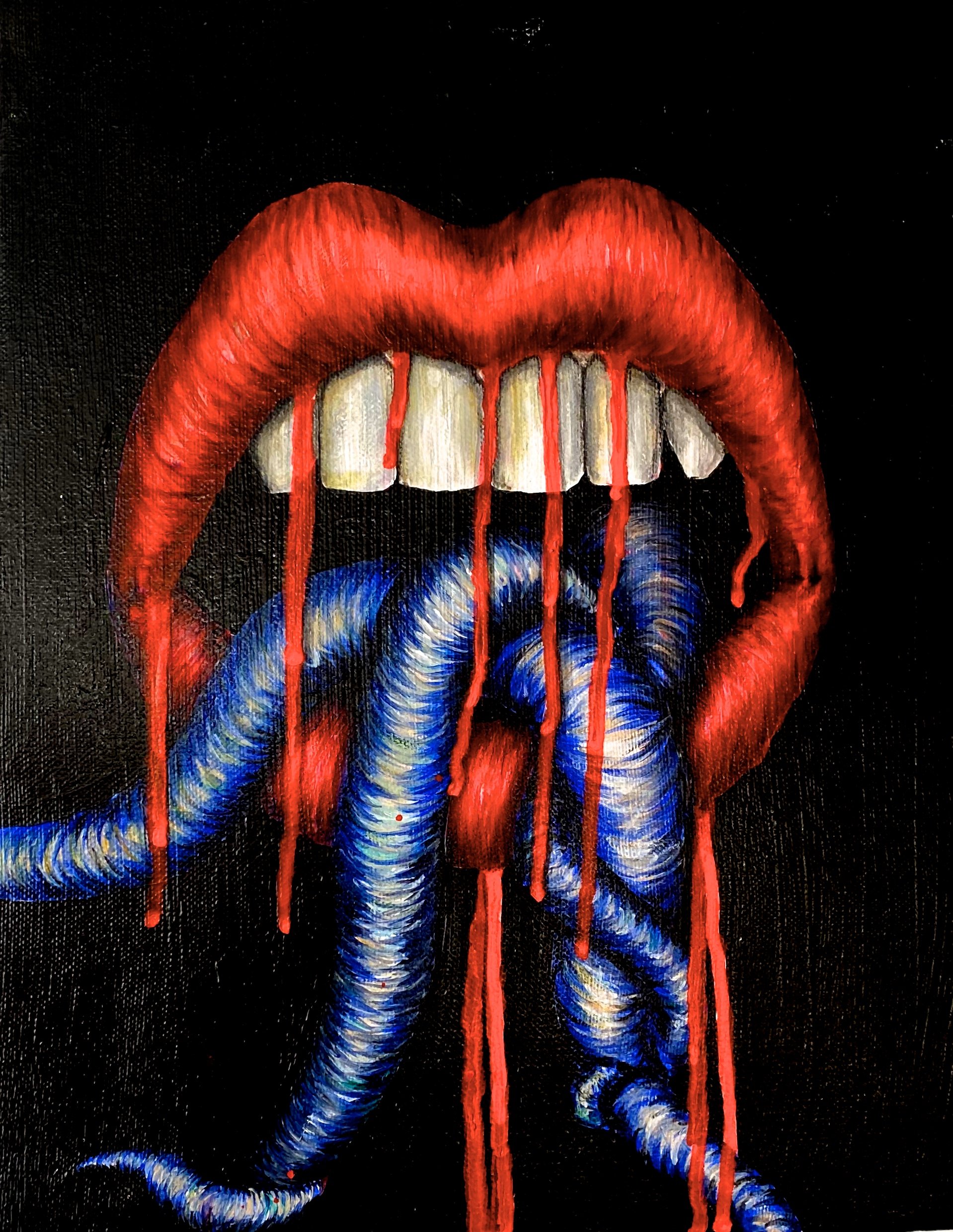  “HELL ON EARTH CAN ONLY EXIST WITHIN”  2021   Acrlic on Canvas 